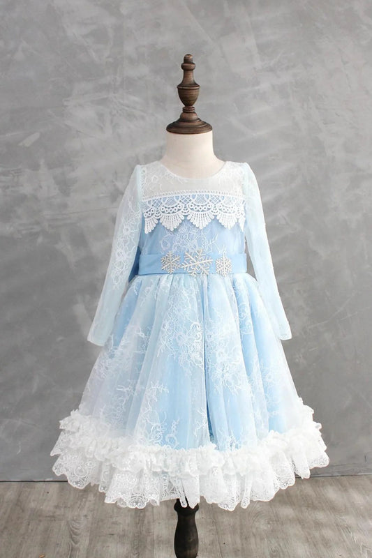 Snow Blue Dress & Cape