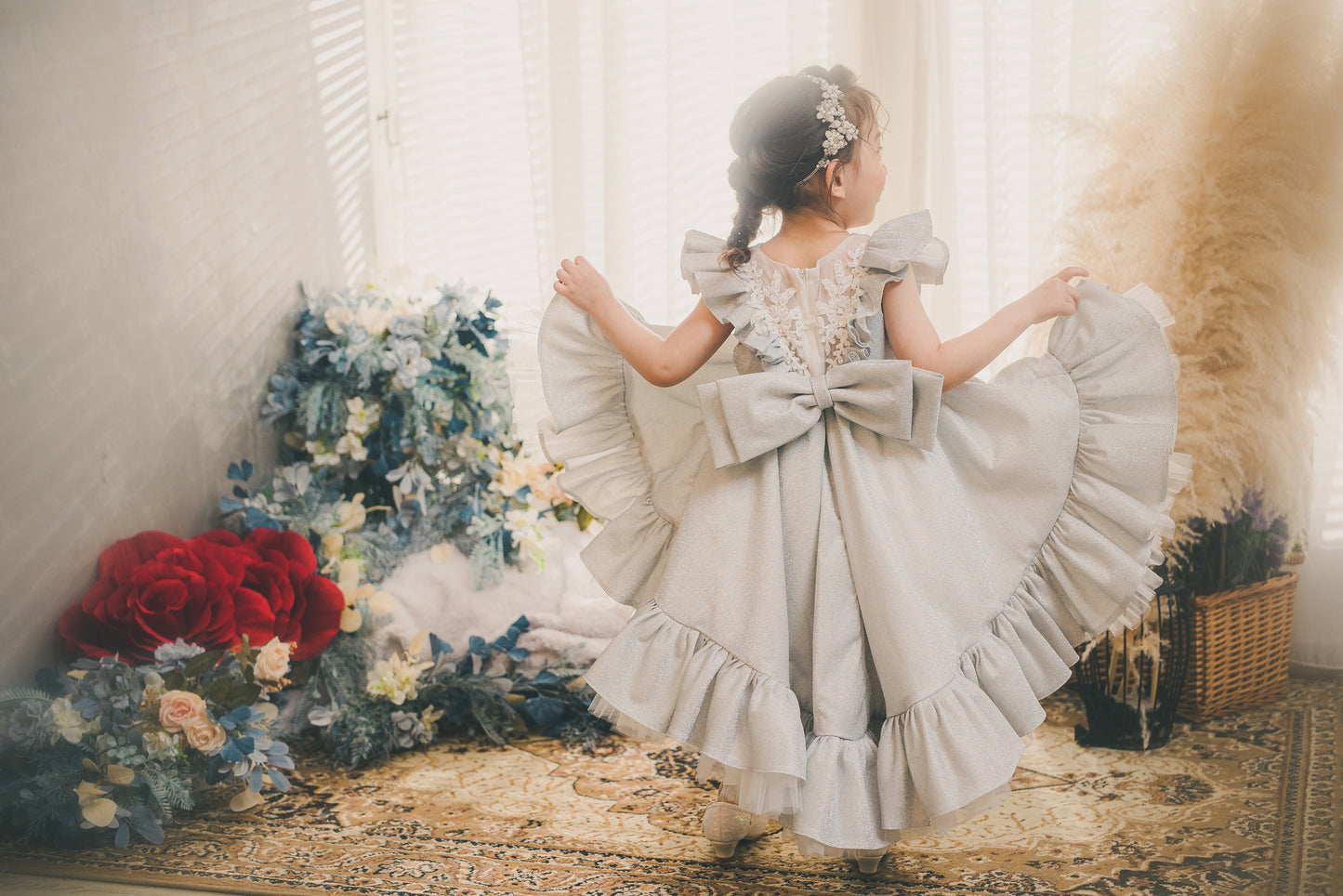 Diamond Foxtrot - Silver White Lurex Dress