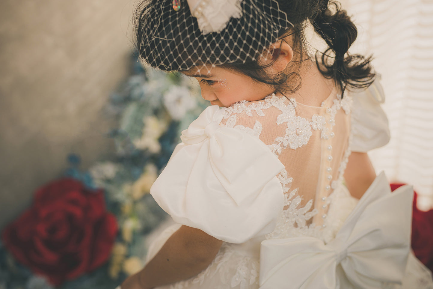 Queen of Baroque - White Lace Gown