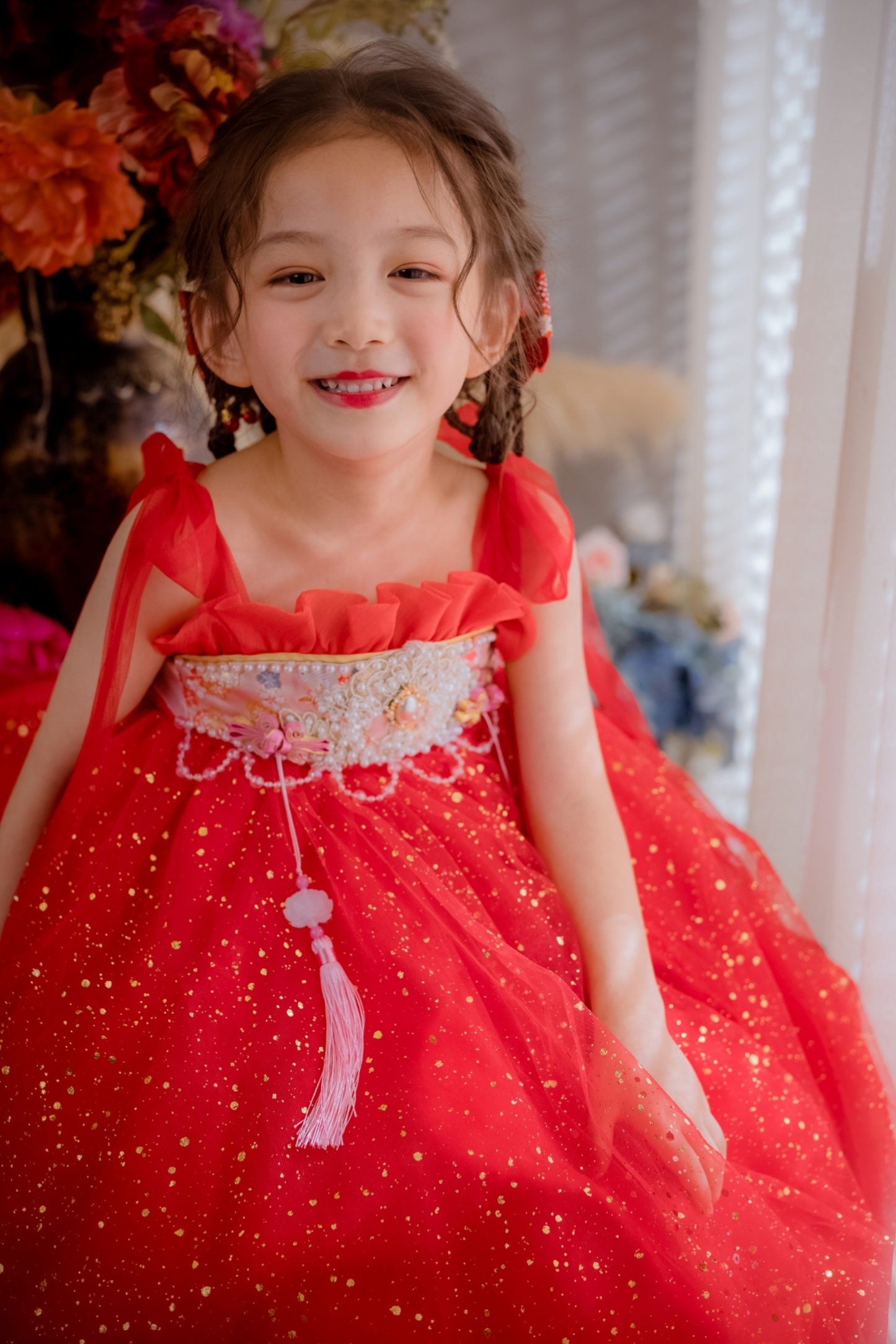 Red Celeste Oriental Bunny Set