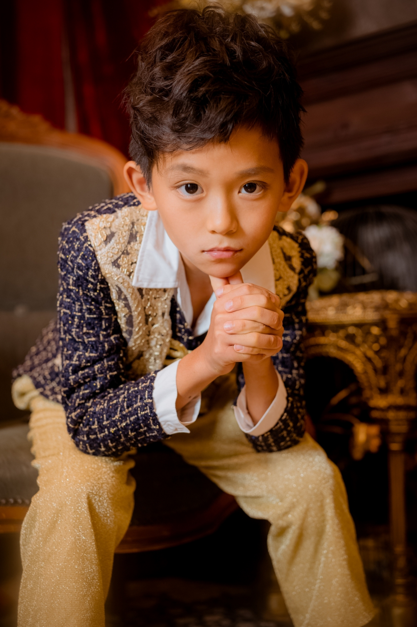 Nutcracker Boy Set (Jacket + Vest + Trousers)