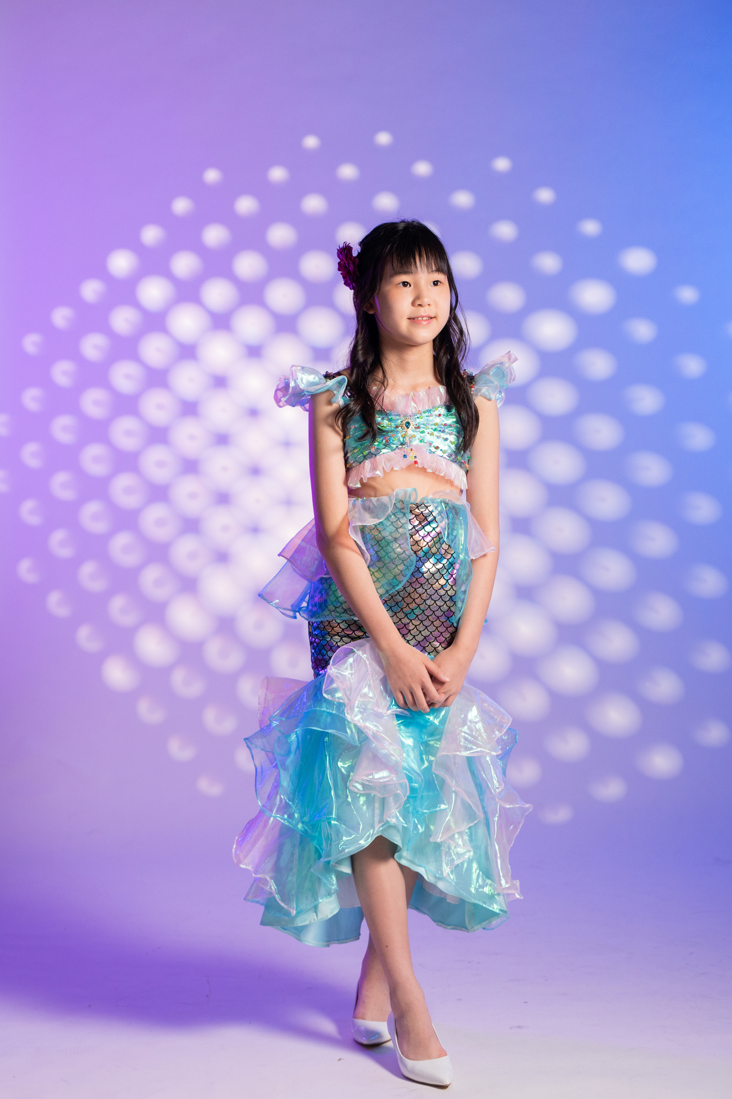 Blue Iridescent Mermaid Dress ~ Princess Ariel ~