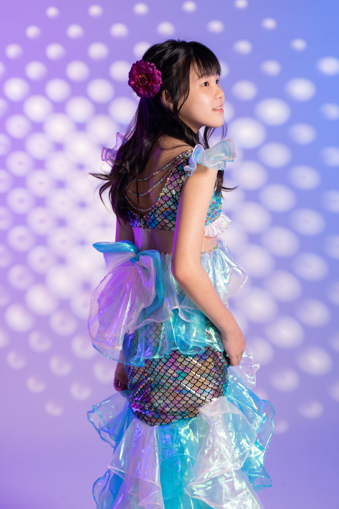 Blue Iridescent Mermaid Dress ~ Princess Ariel ~