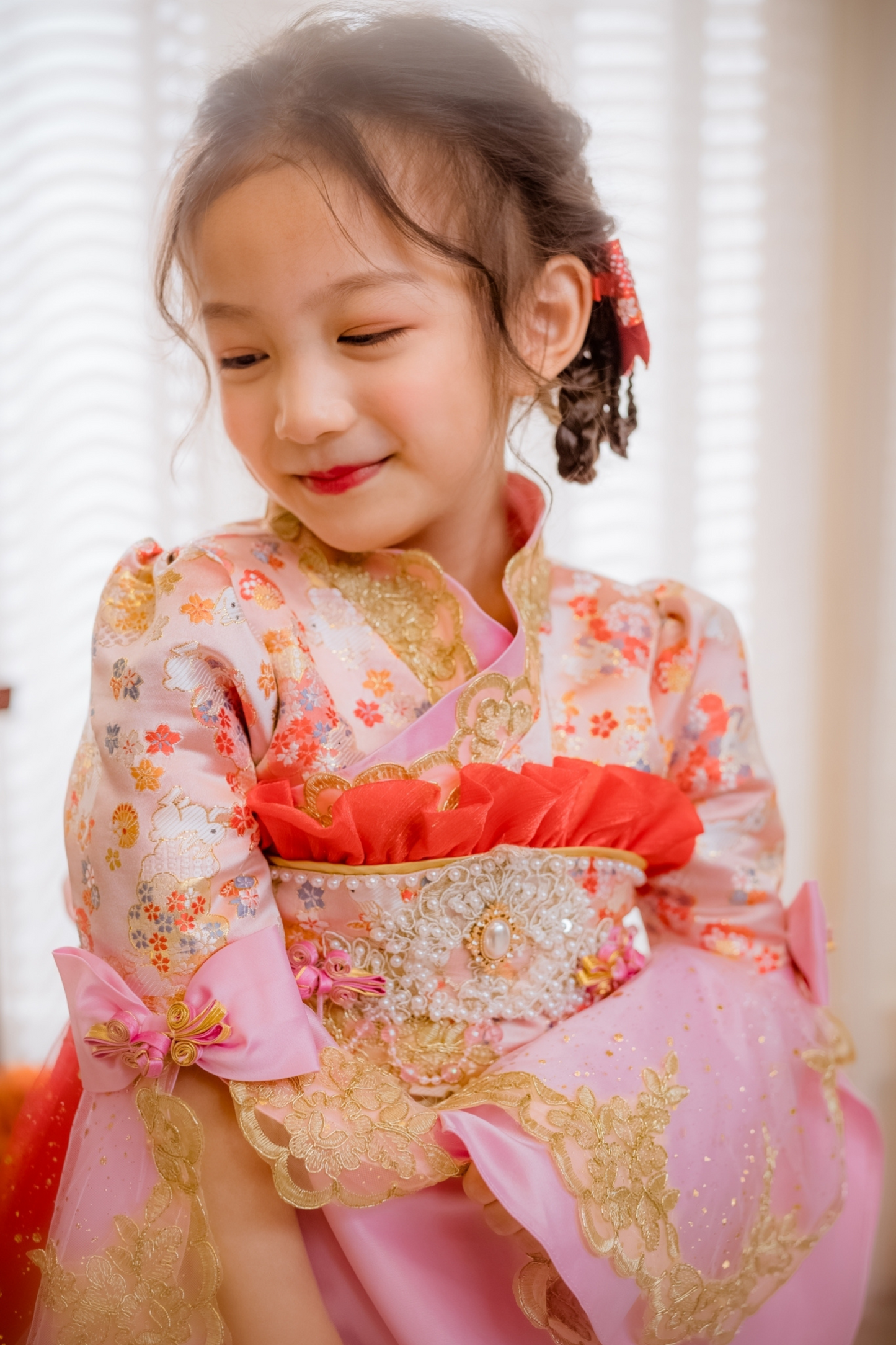 Red Celeste Oriental Bunny Set