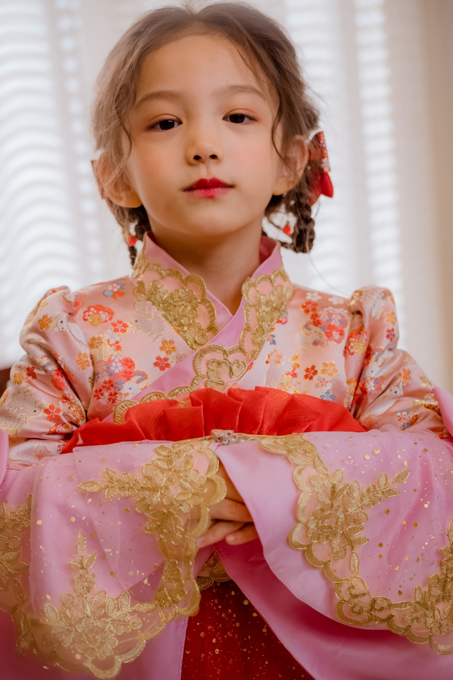 Red Celeste Oriental Bunny Set