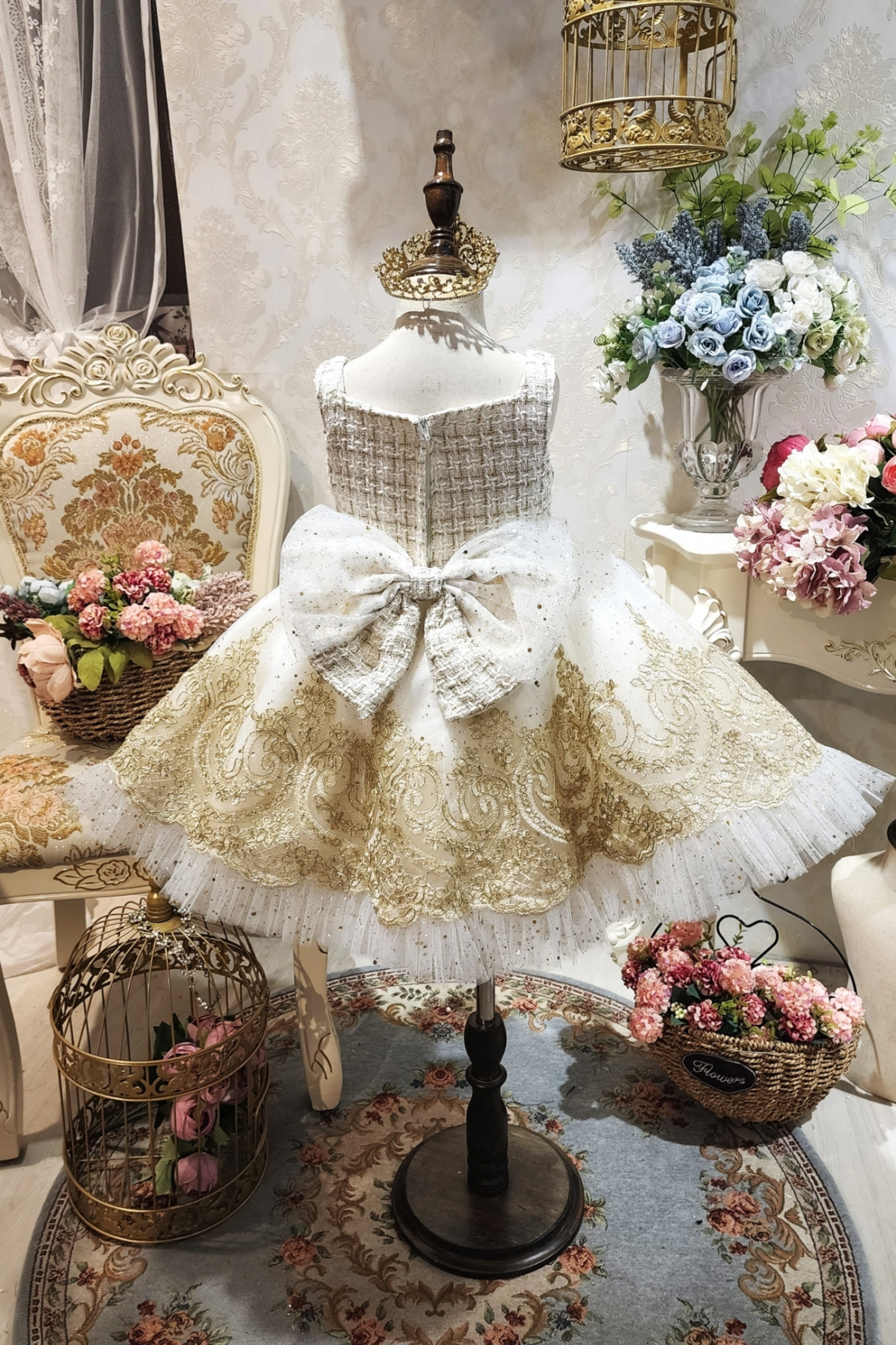 Champagne Gold Nutcracker Set (Dress + Jacket)