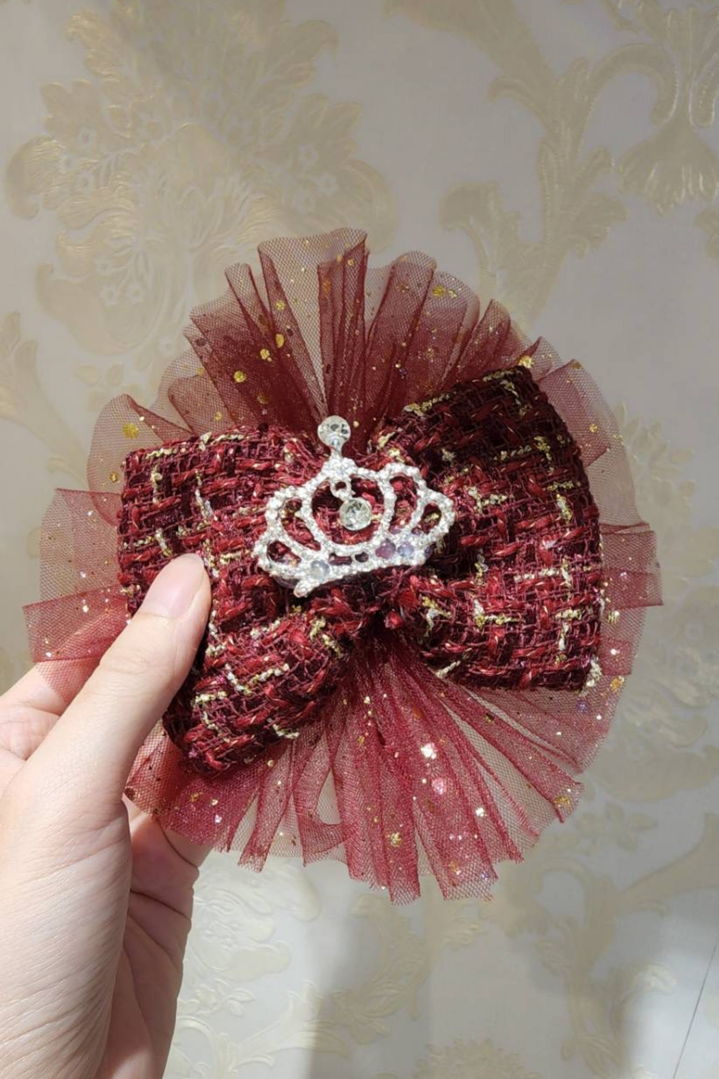 Wine Red Nutcracker Set (Dress + Jacket)