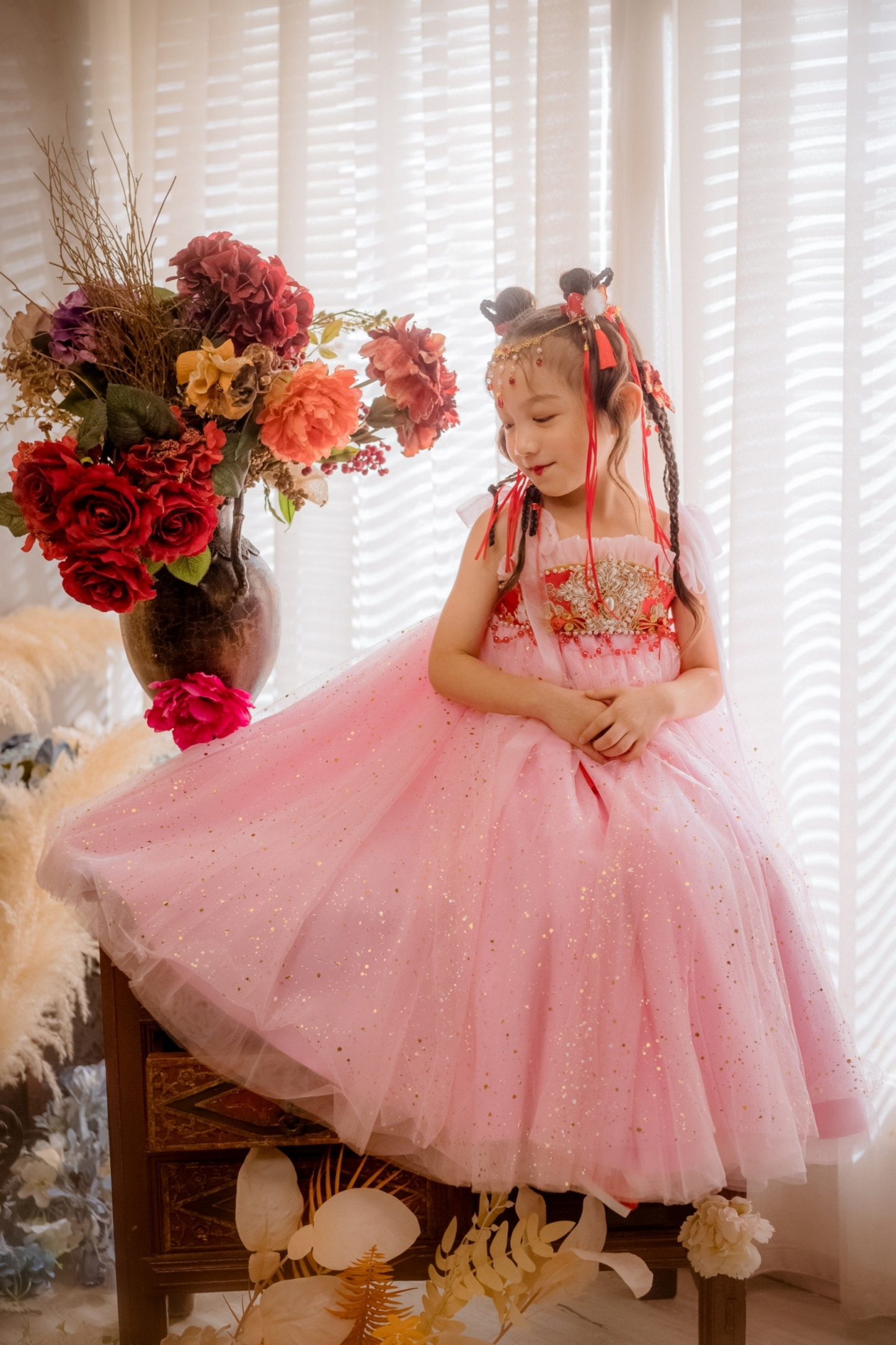 Red Celeste Oriental Bunny Set