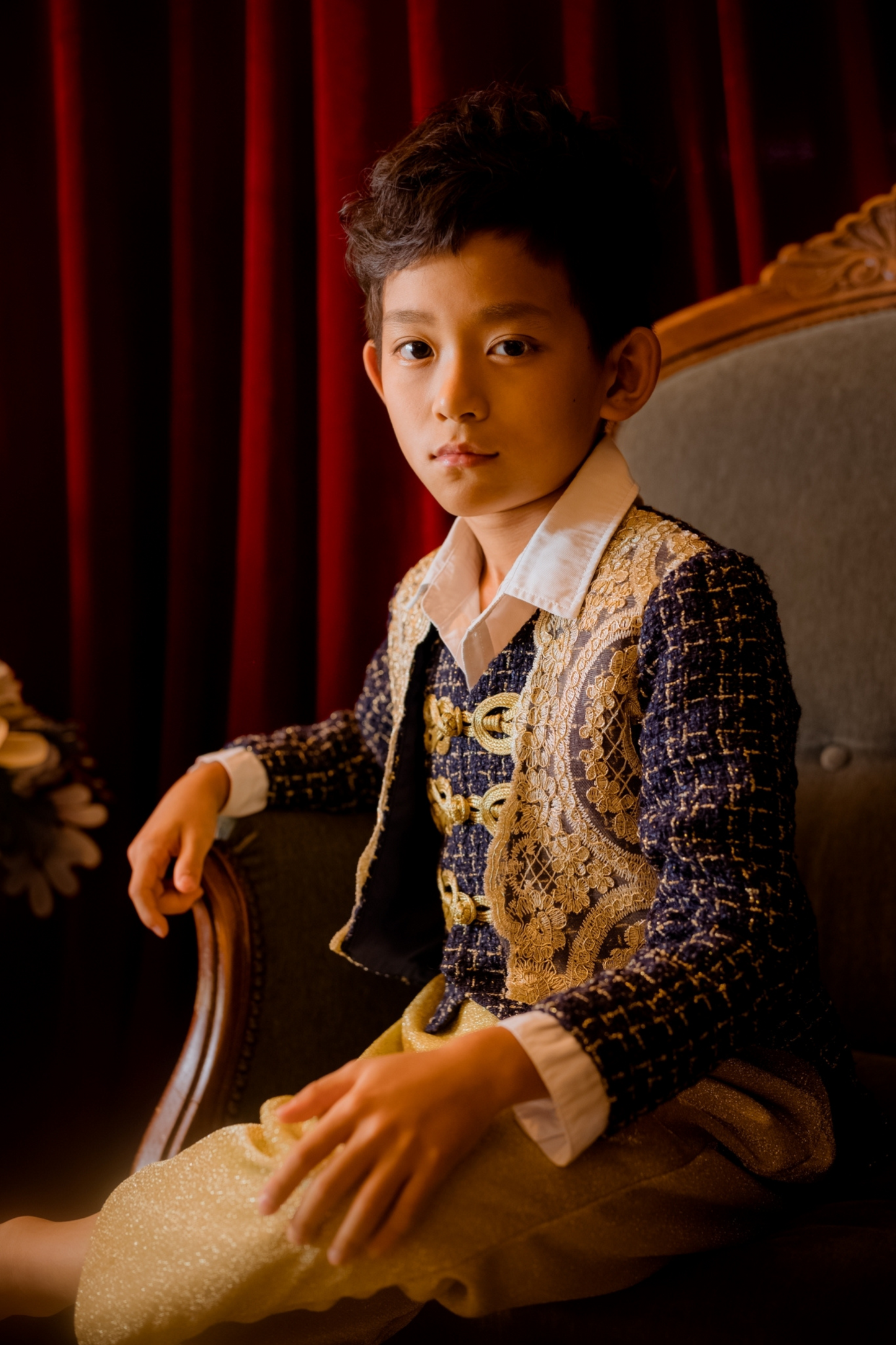 Nutcracker Boy Set (Jacket + Vest + Trousers)