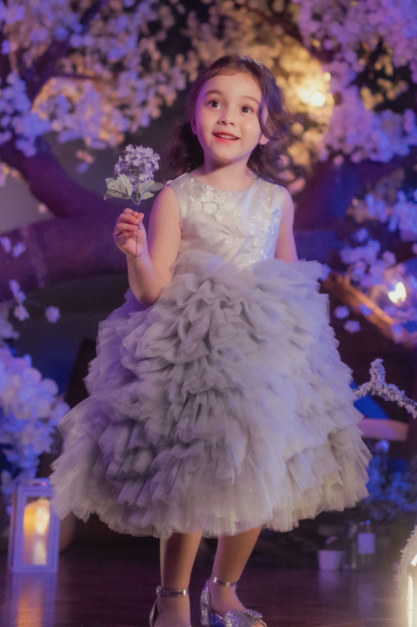 Gina Grey & Tulle Lace Gown