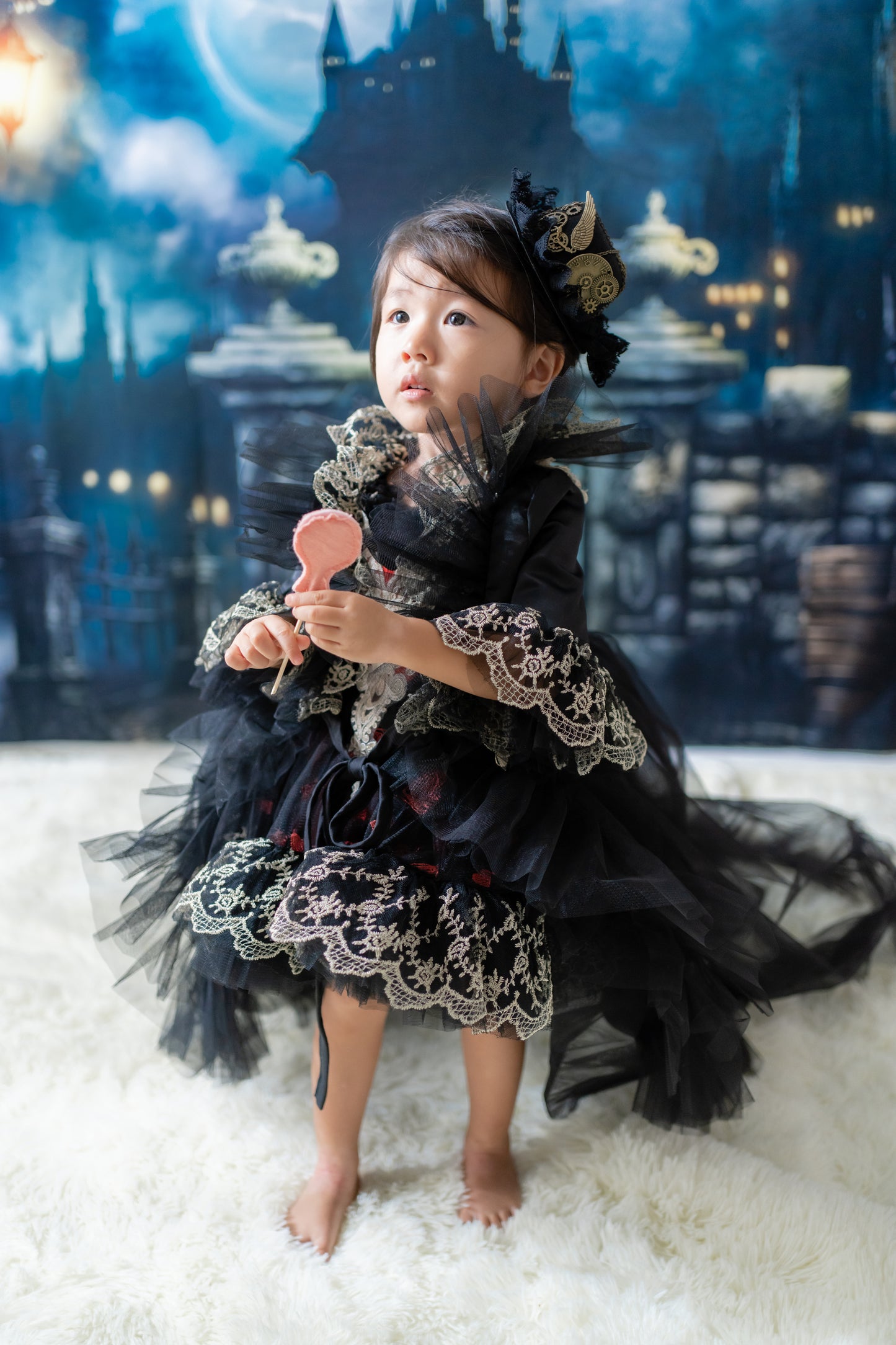 Queen of Hearts Red & Black Lace Set (Dress & Coat)