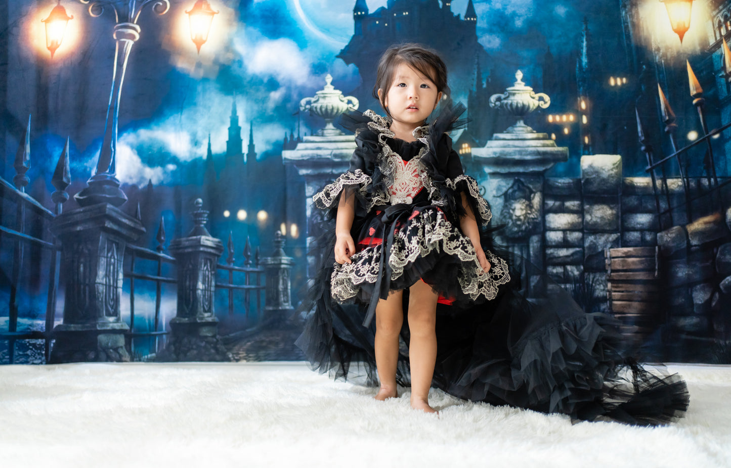 Queen of Hearts Red & Black Lace Set (Dress & Coat)