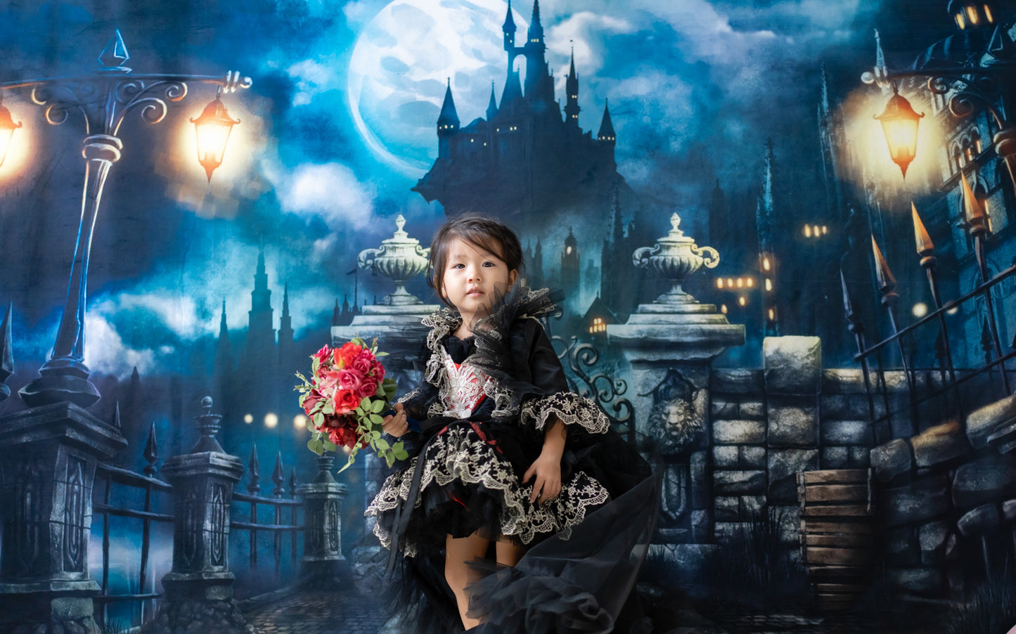 Queen of Hearts Red & Black Lace Set (Dress & Coat)