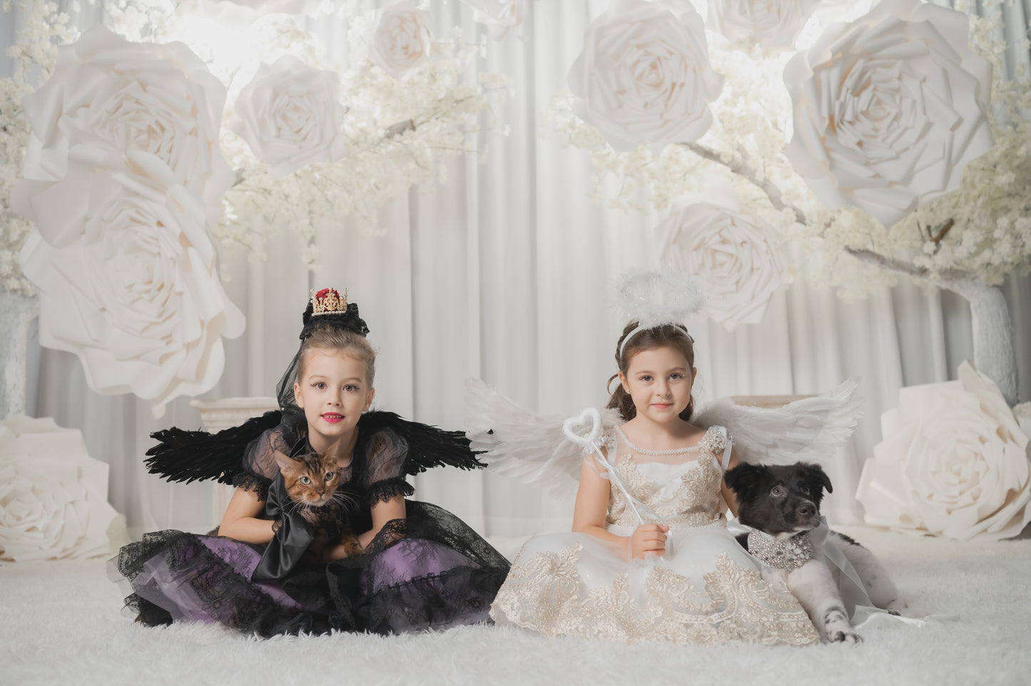 Little Witch Amelia - Purple & Black Lace Dress
