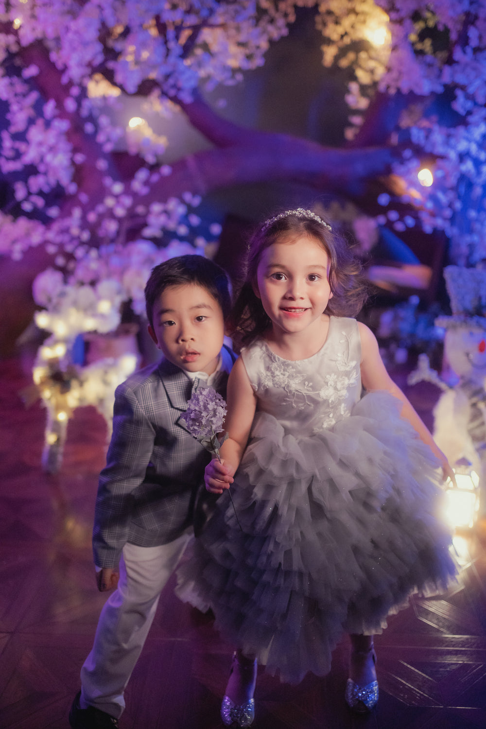 Gina Grey & Tulle Lace Gown