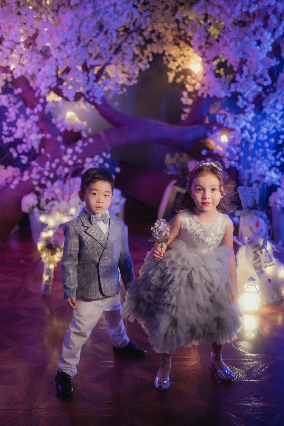 Gina Grey & Tulle Lace Gown