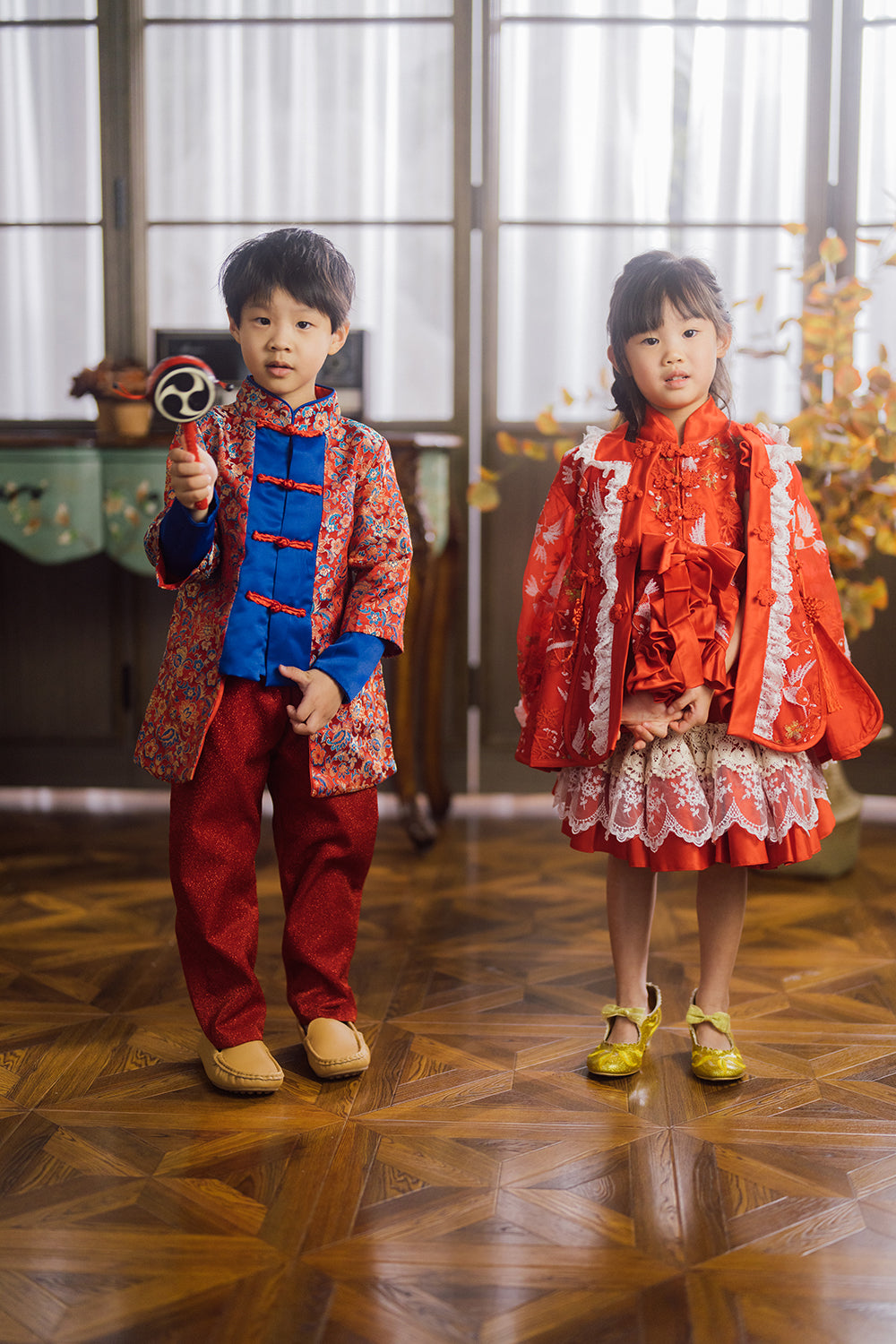 Prince Calaf Oriental Cheongsam Set (Jacket & Trousers)