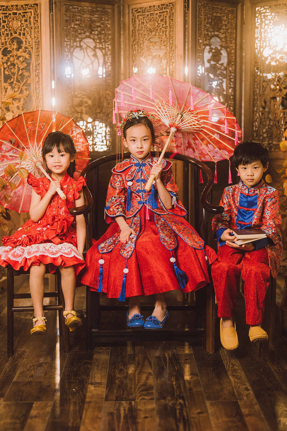 Prince Calaf Oriental Cheongsam Set (Jacket & Trousers)