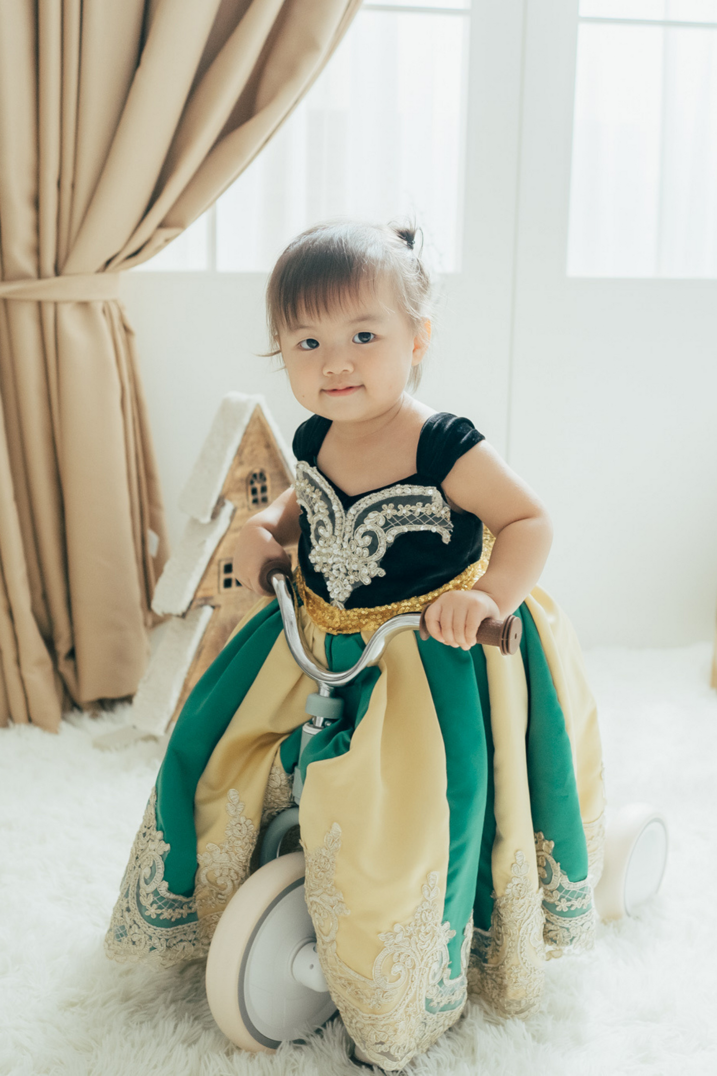 Anna Green & Gold Coronation Gown