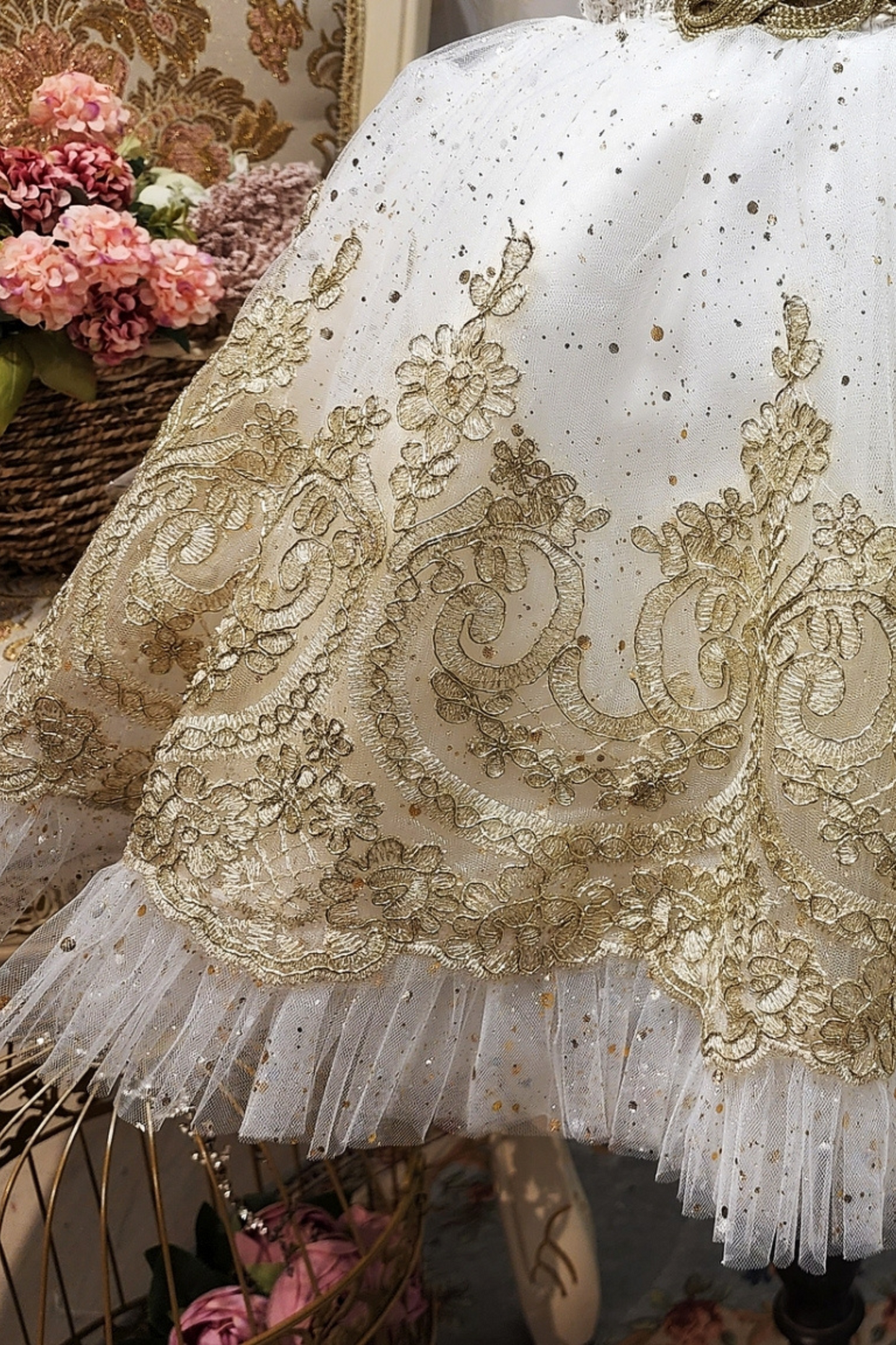 Champagne Gold Nutcracker Set (Dress + Jacket)