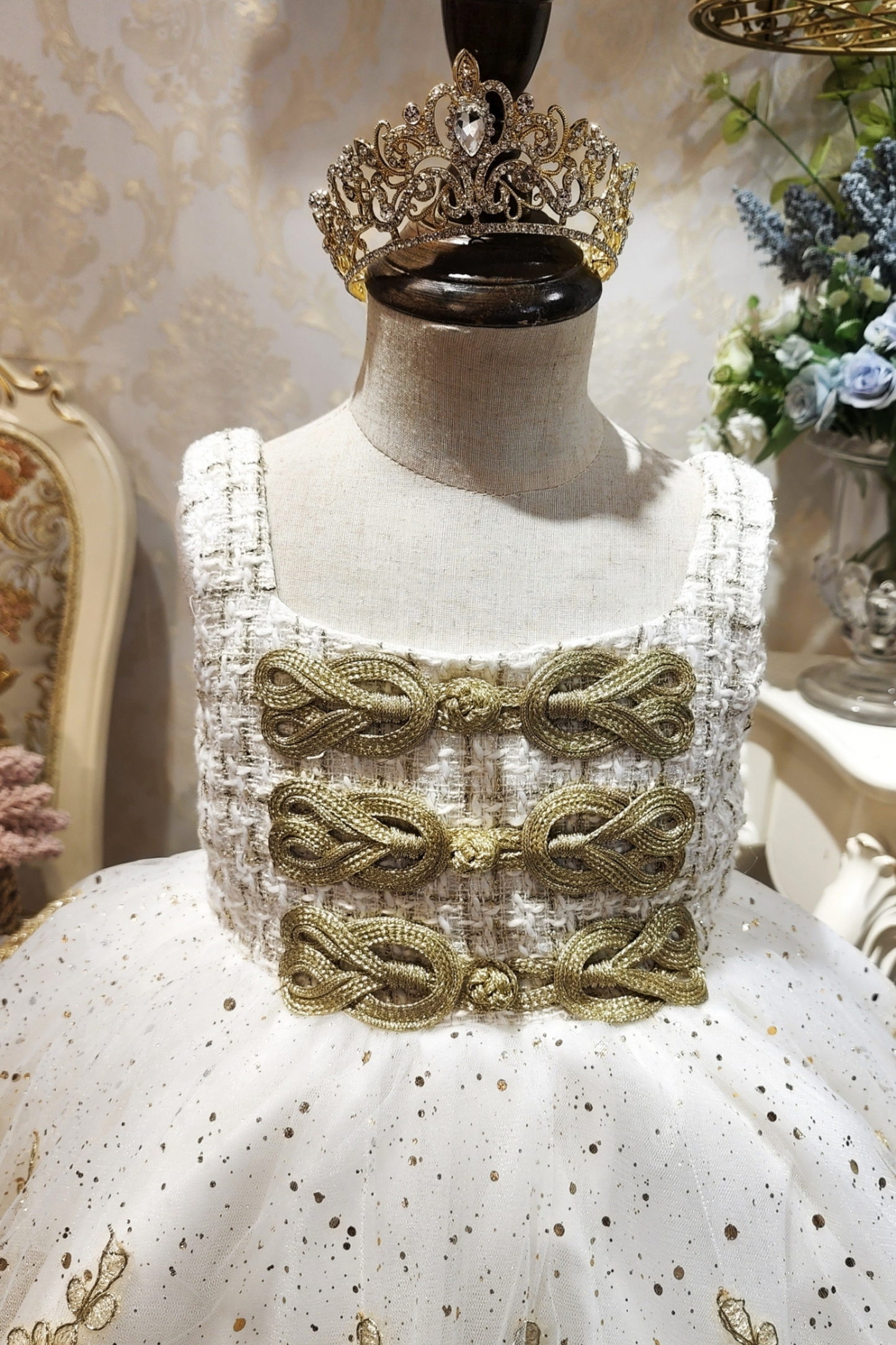 Champagne Gold Nutcracker Set (Dress + Jacket)