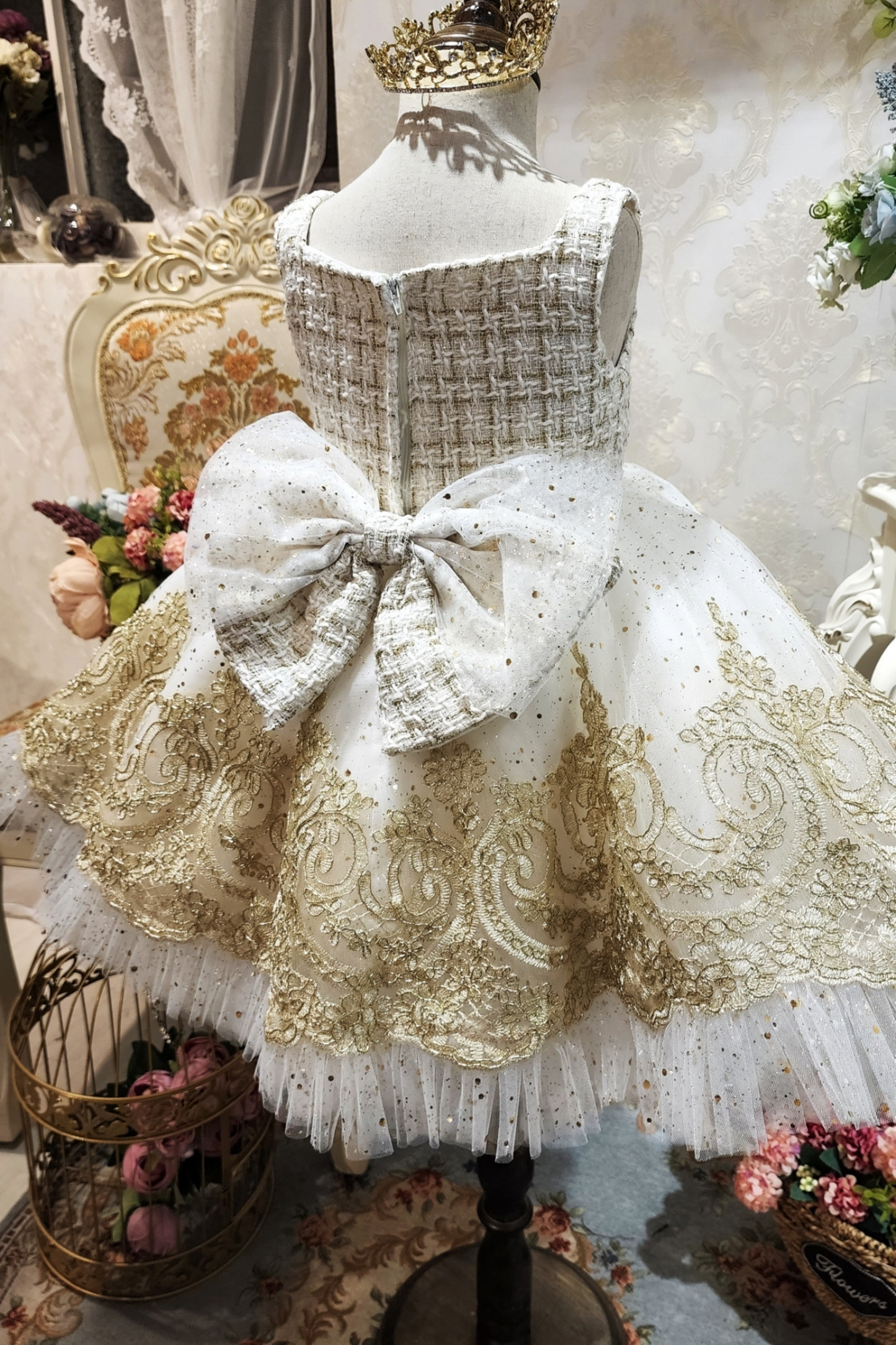 Champagne Gold Nutcracker Set (Dress + Jacket)
