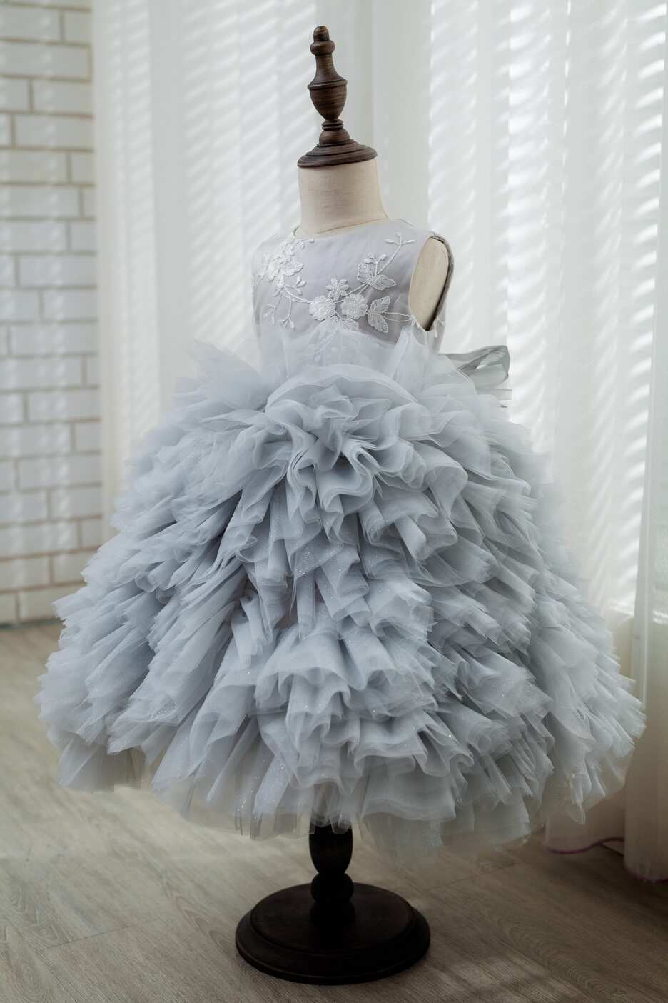 Gina Grey & Tulle Lace Gown