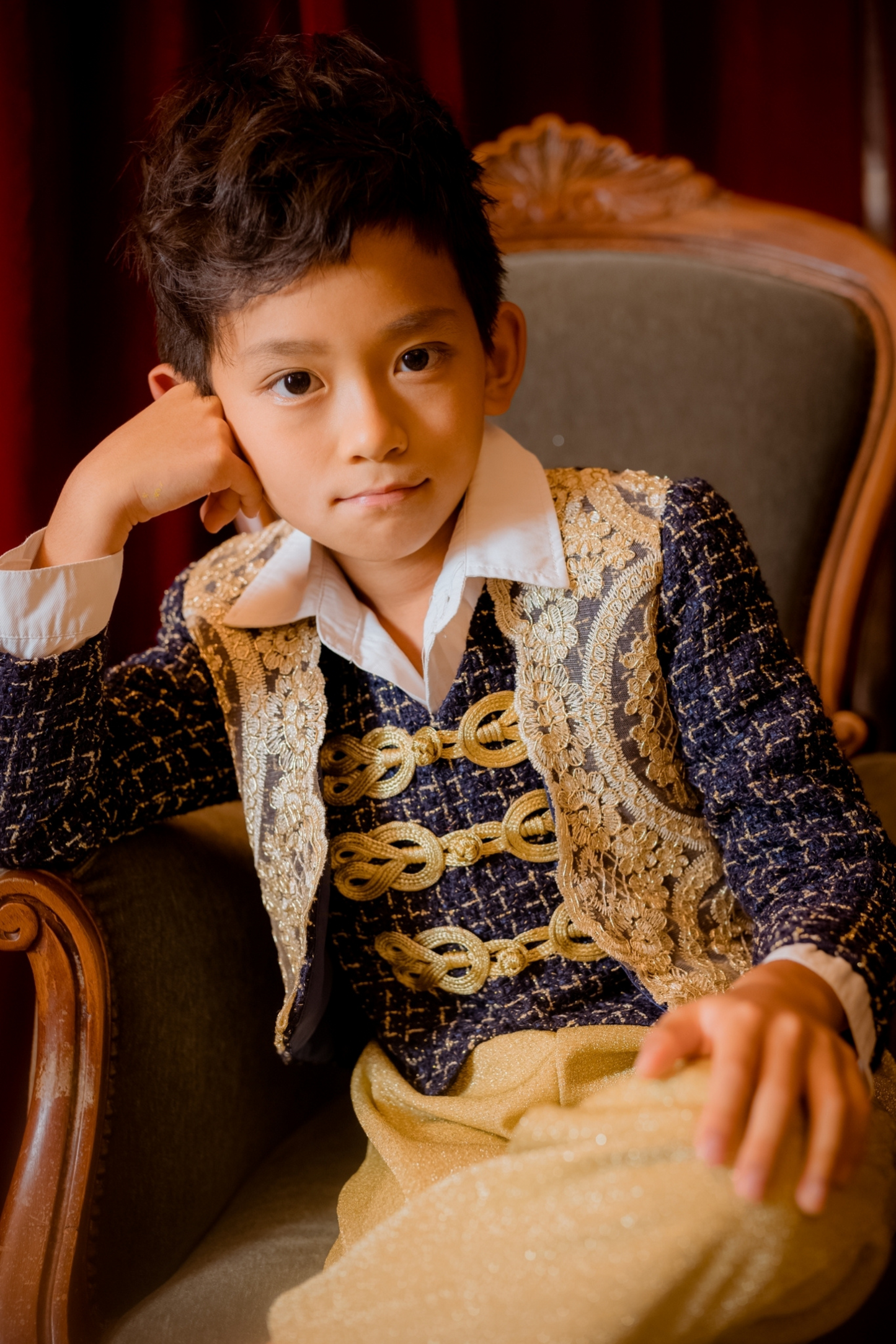 Nutcracker Boy Set (Jacket + Vest + Trousers)