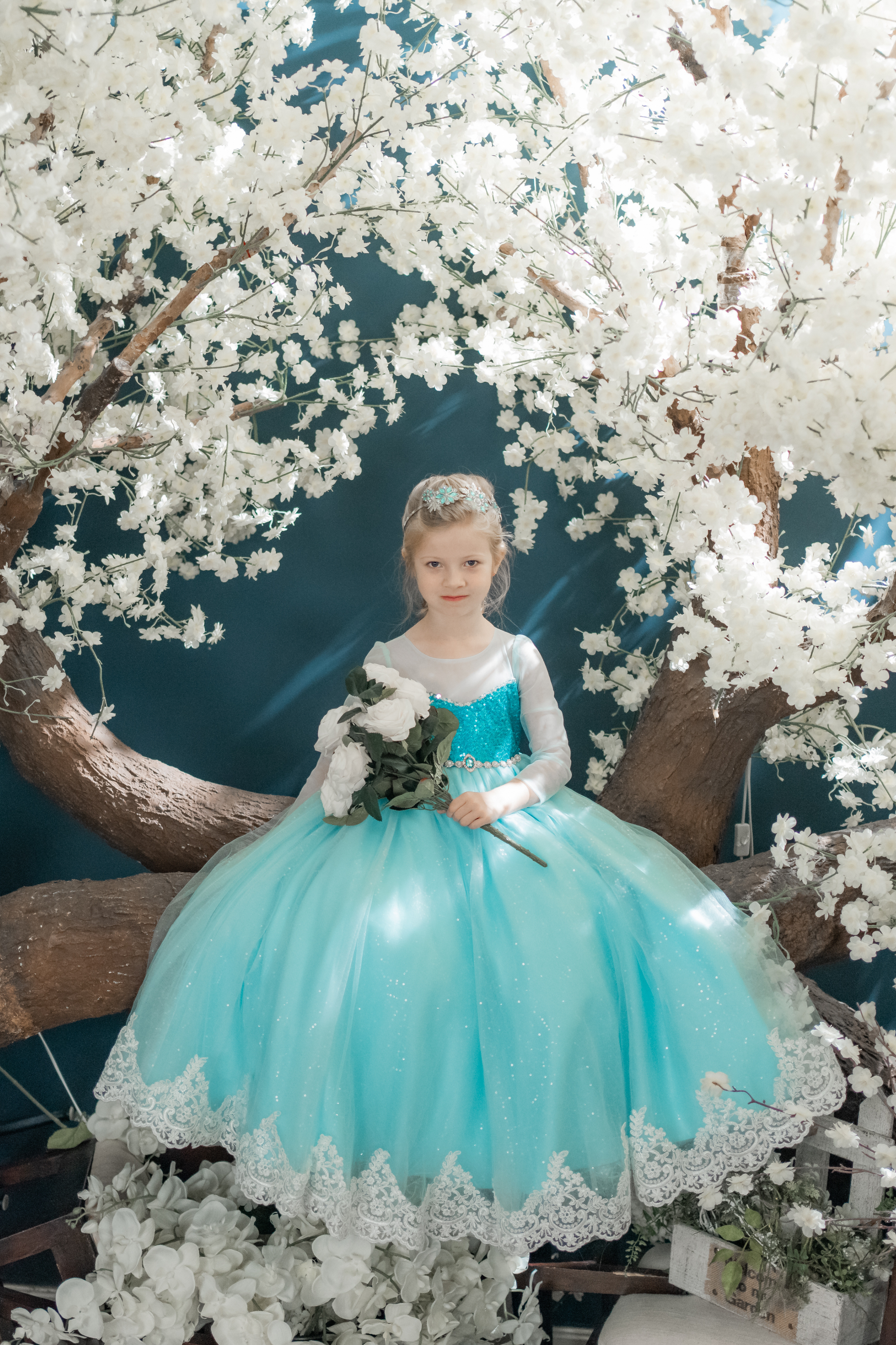 Elsa flower 2025 girl dress