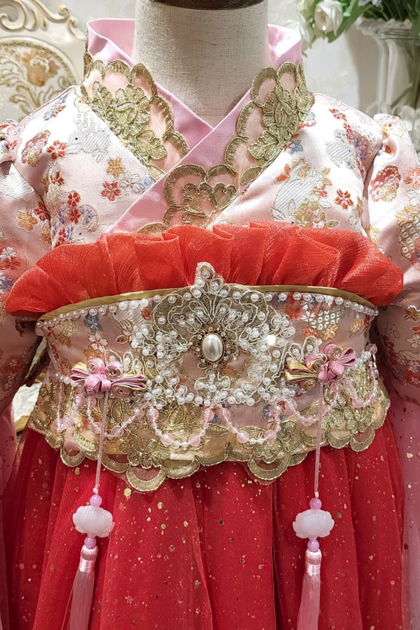 Red Celeste Oriental Bunny Set
