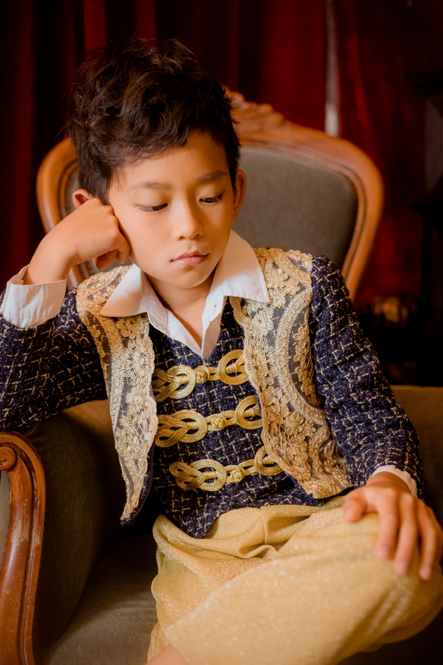 Nutcracker Boy Set (Jacket + Vest + Trousers)