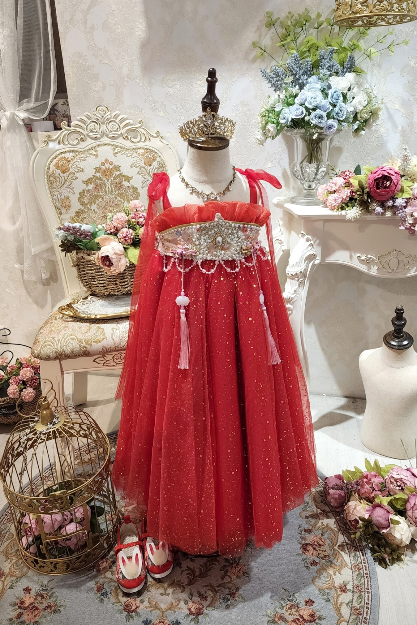 Pink Celeste Oriental Bunny Set