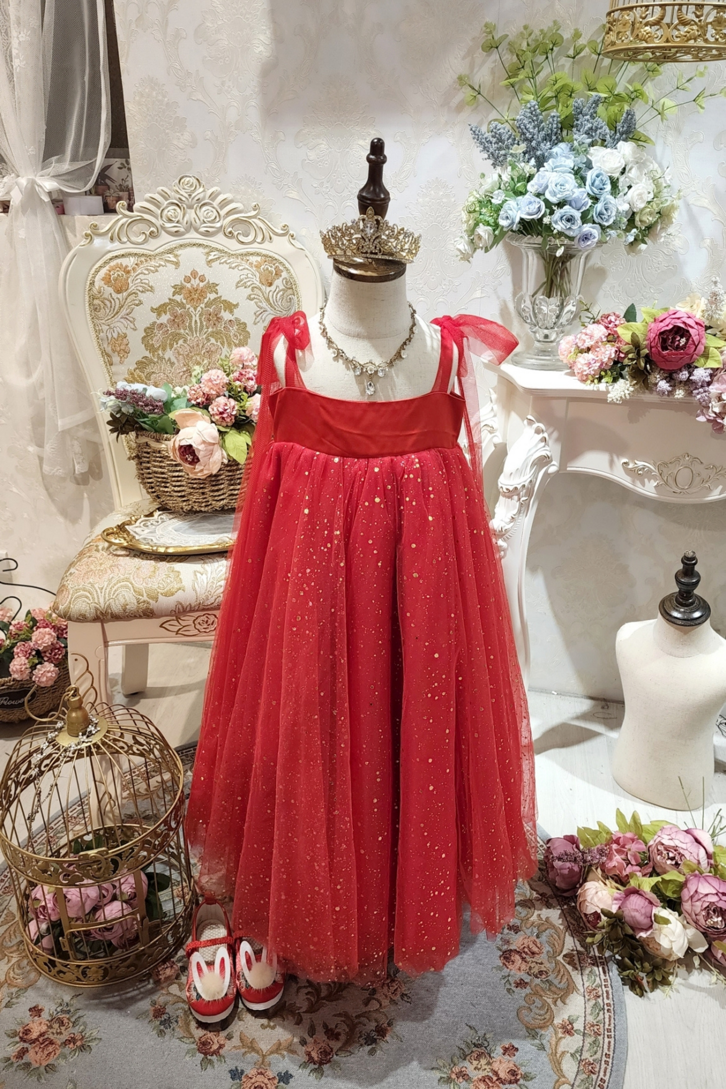 Red Celeste Oriental Bunny Set