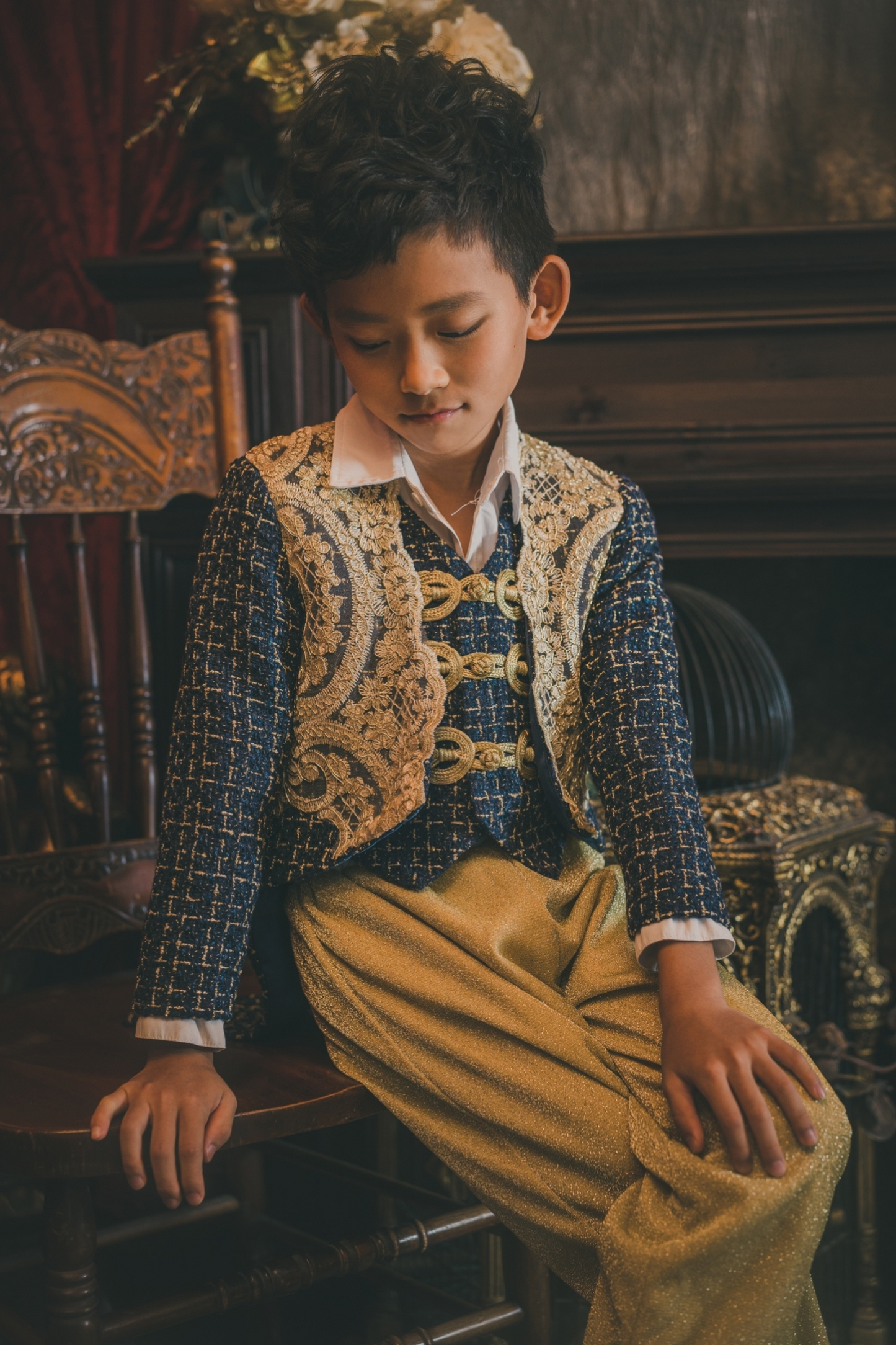 Nutcracker Boy Set (Jacket + Vest + Trousers)