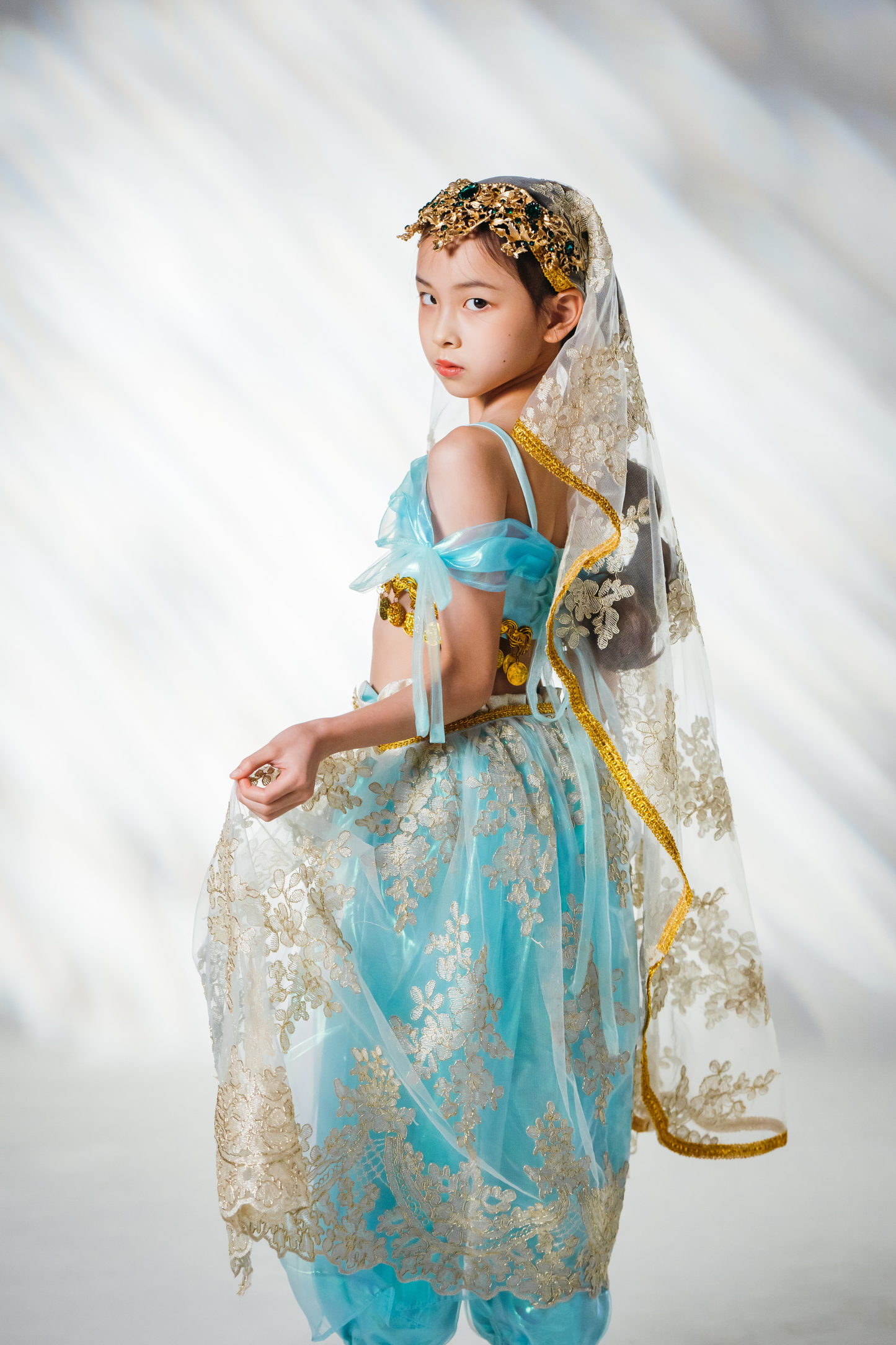 Princess Jasmine Top, Trousers & Veil Set