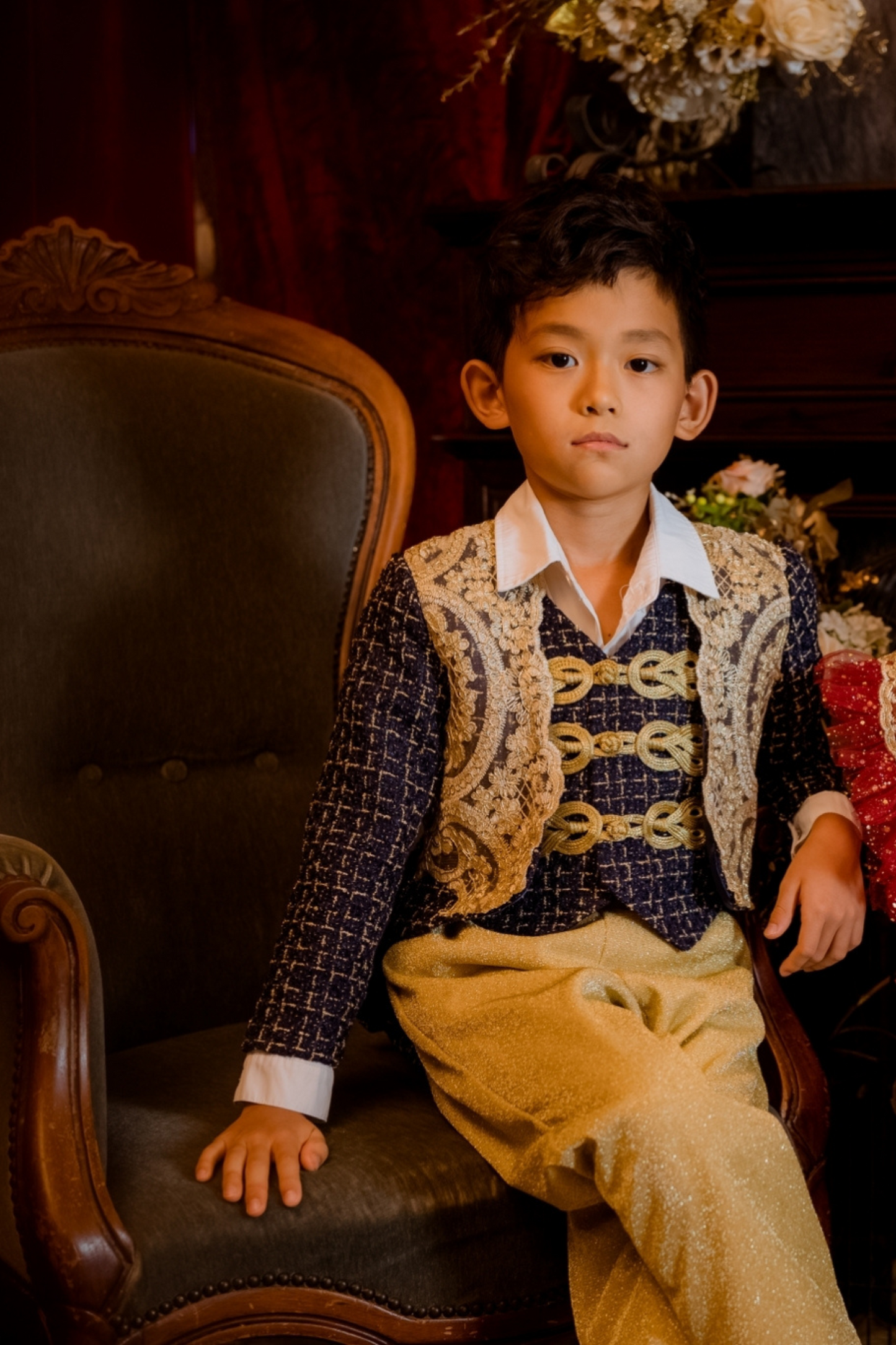Nutcracker Boy Set (Jacket + Vest + Trousers)