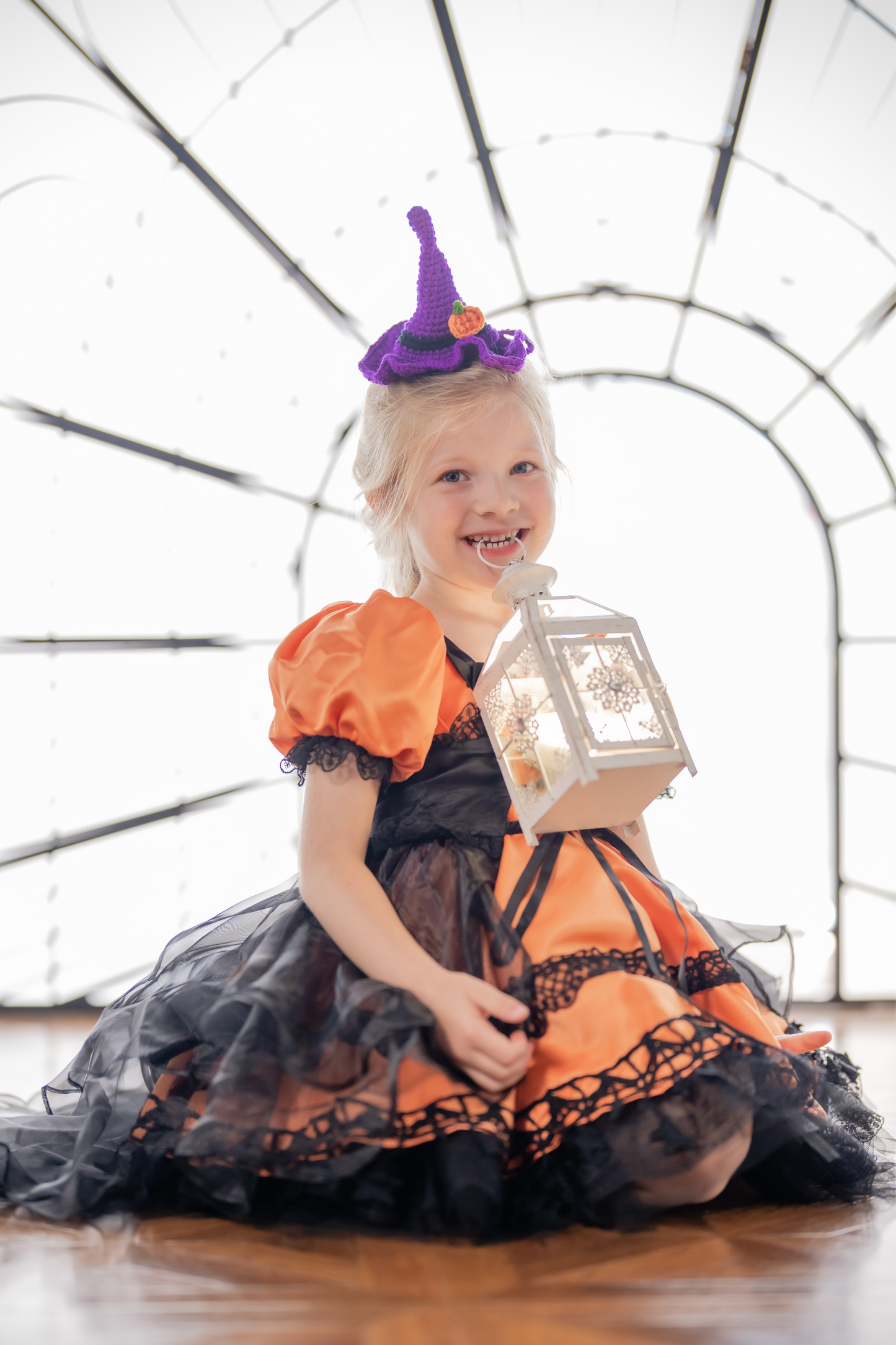 Pumpkin Witch Orange & Black Dress