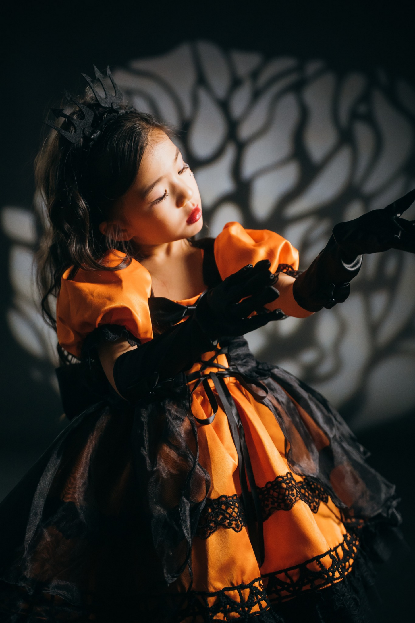 Pumpkin Witch Orange & Black Dress