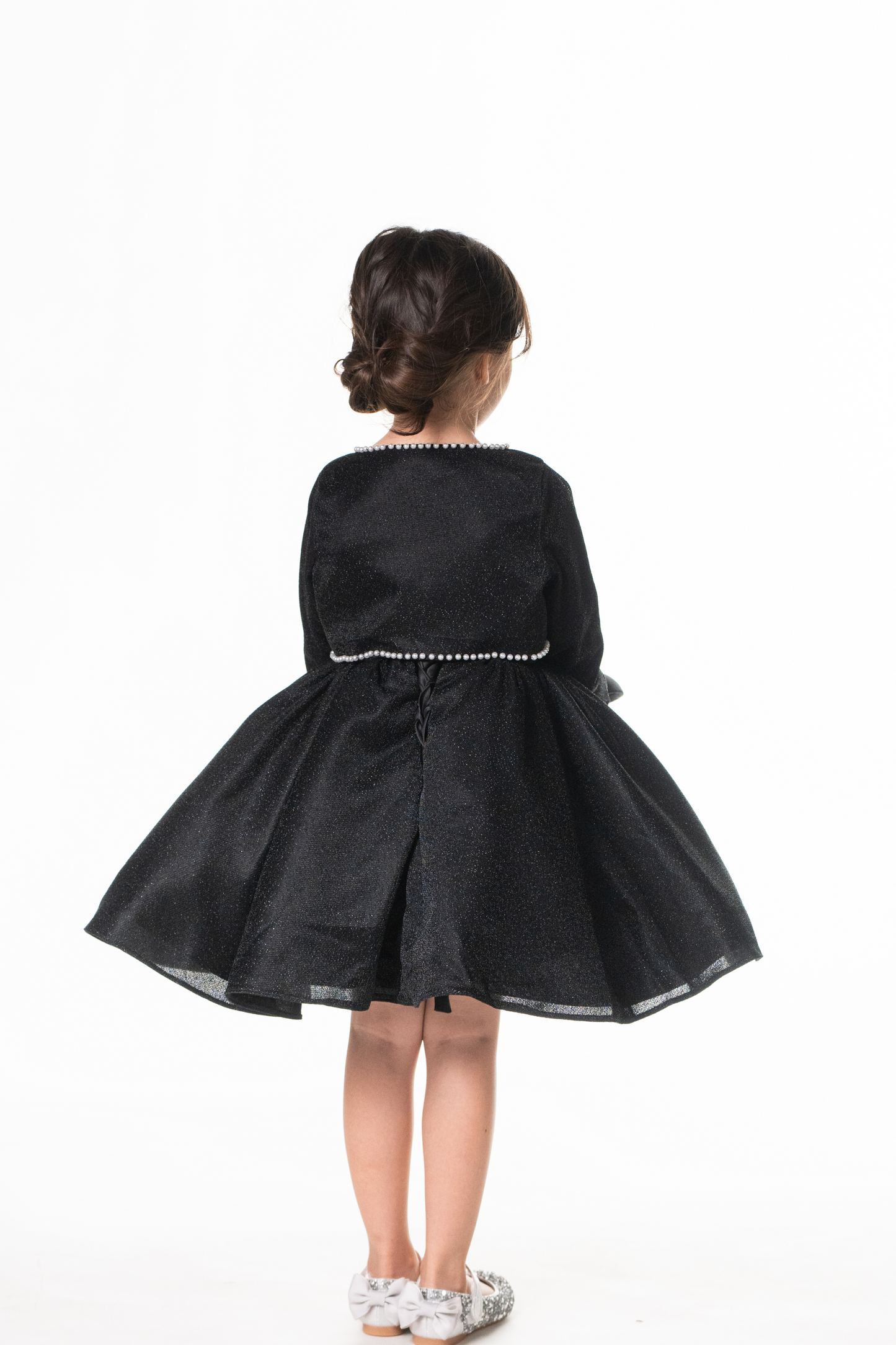 Little Audrey Black Lurex Dress