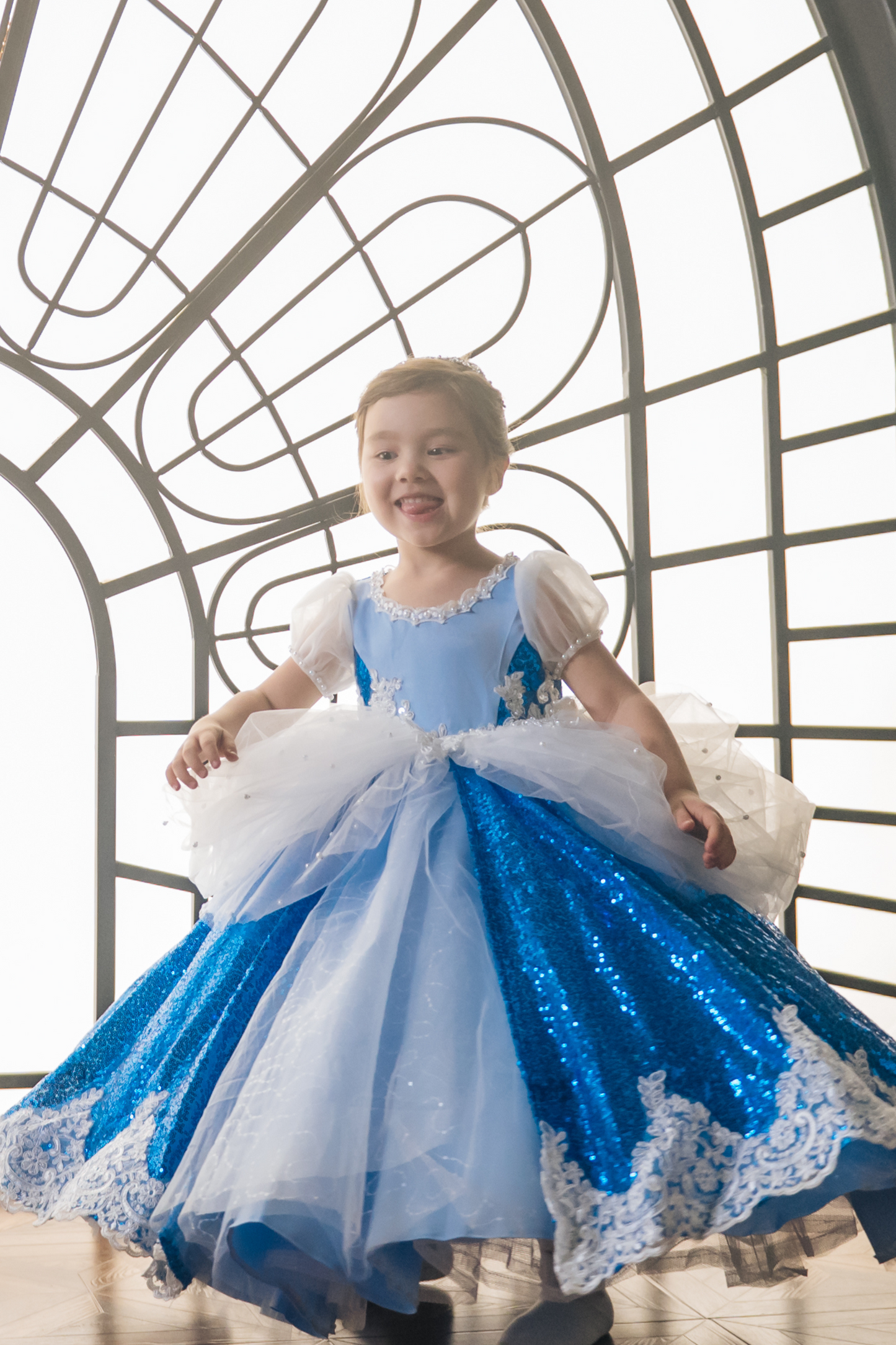 Cinderella Blue Sequin Gown