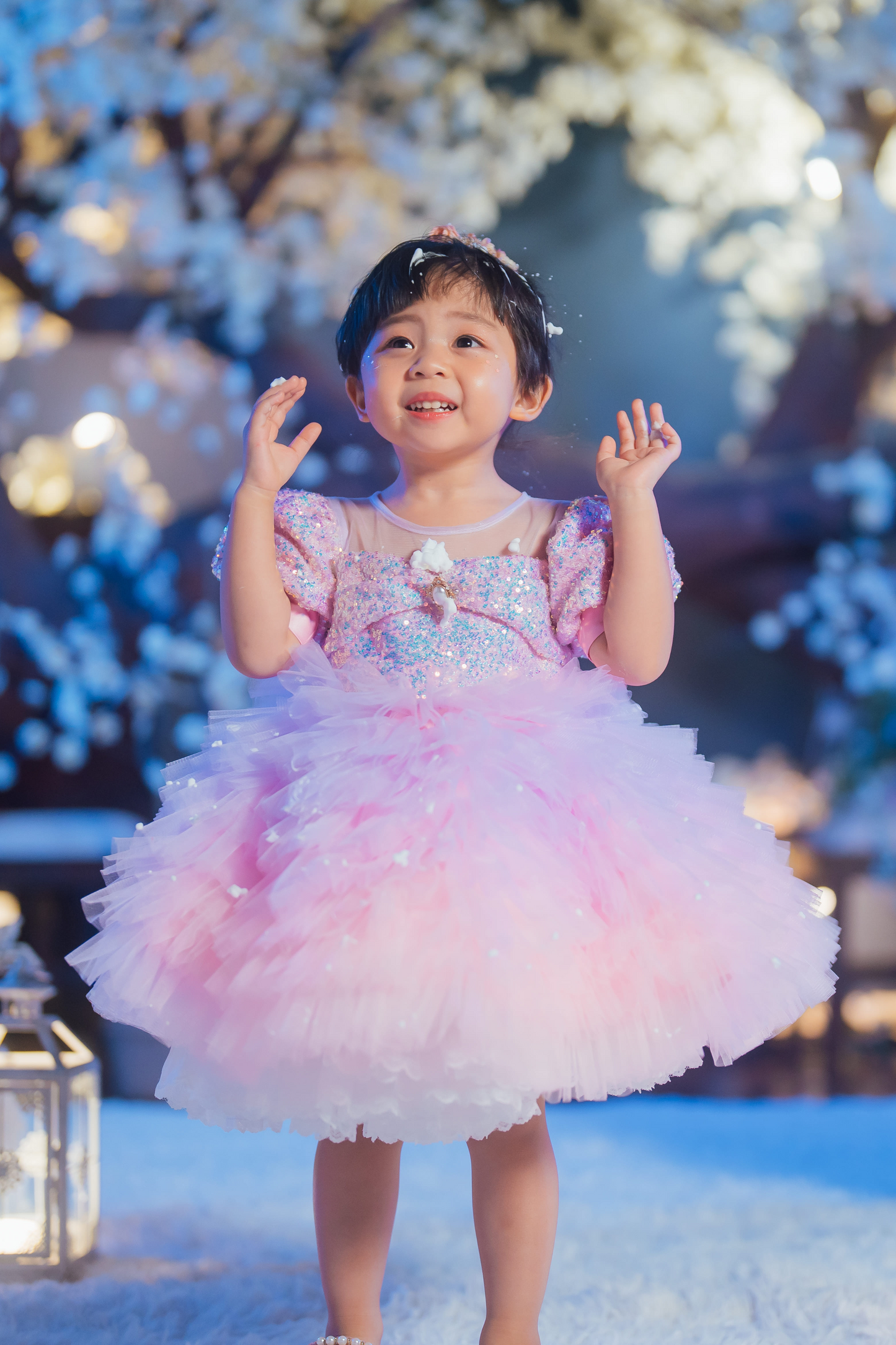 Lilac & Pink Sugar Plum Fairy Ombre Tulle Dress