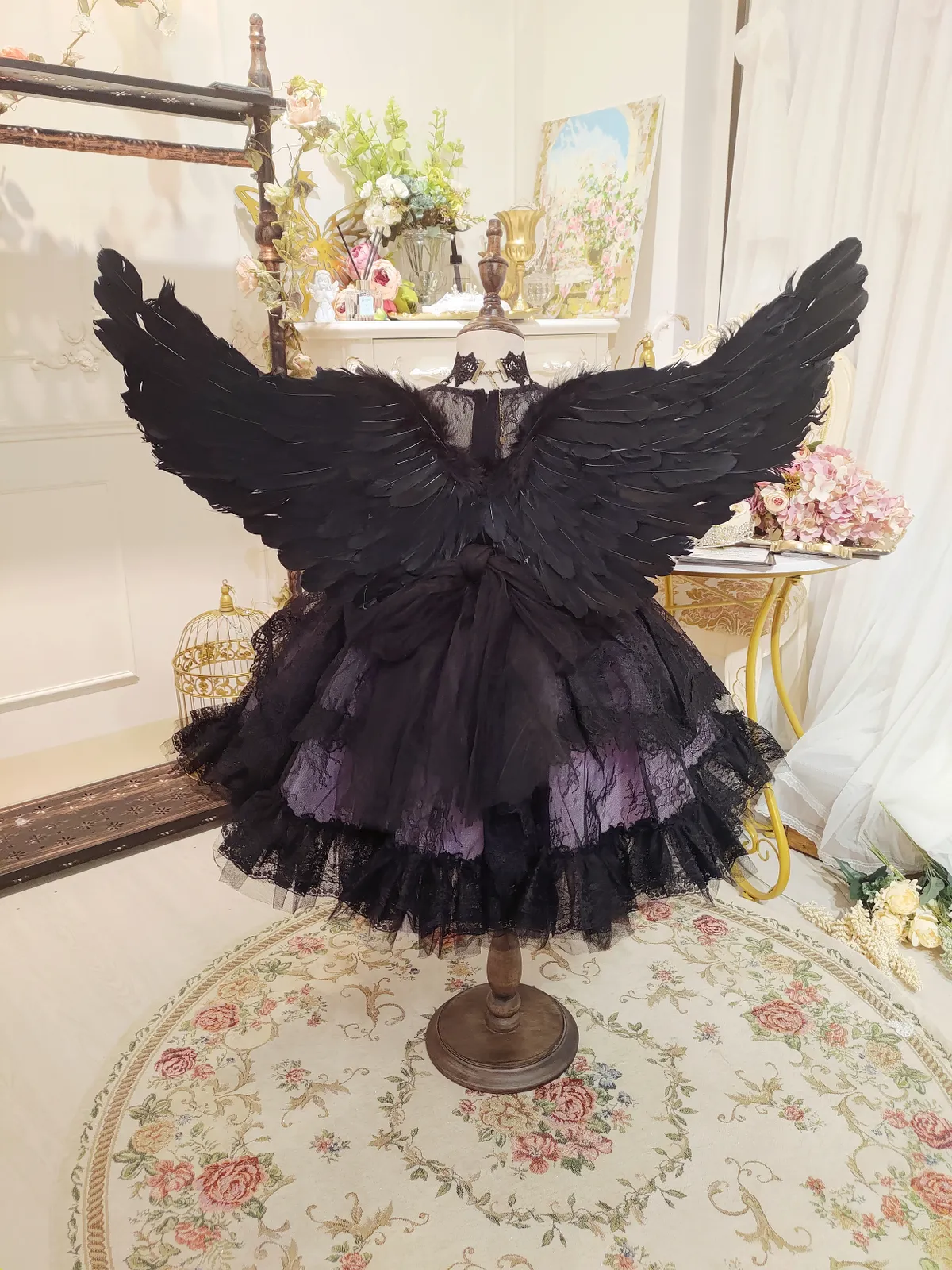 Little Witch Amelia - Purple & Black Lace Dress