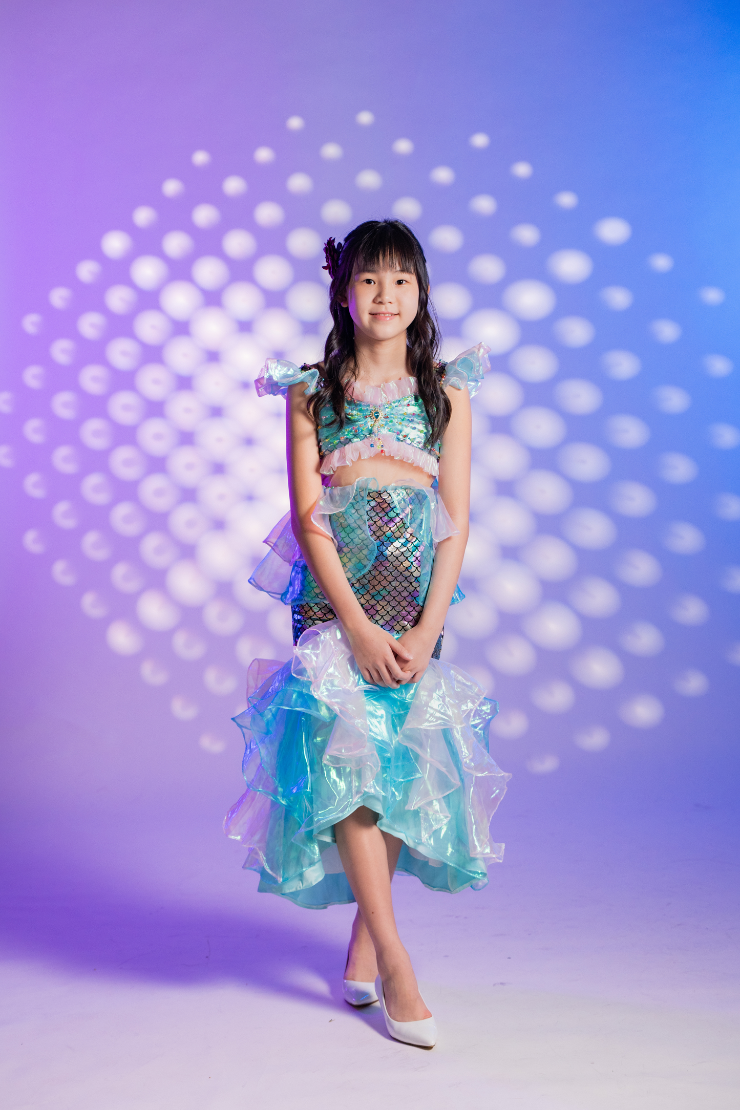 Blue Iridescent Mermaid  Dress ~ Princess Ariel ~