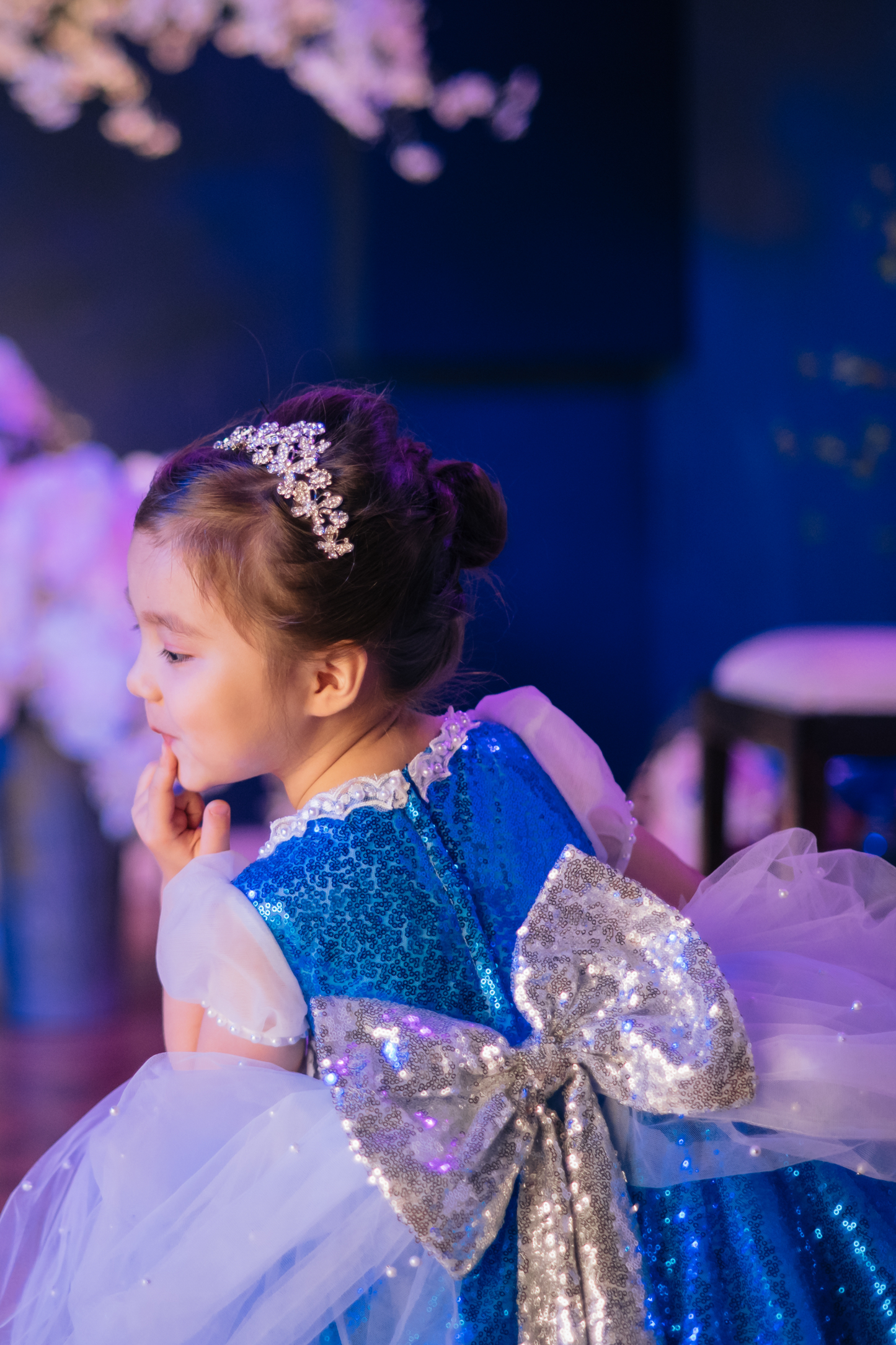 Cinderella Blue Sequin Gown