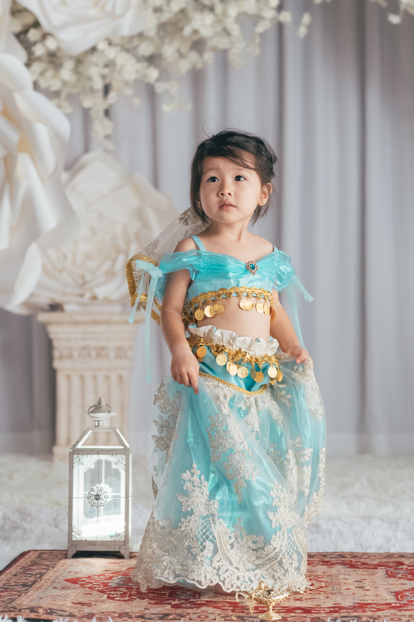 Princess Jasmine Top, Trousers & Veil Set