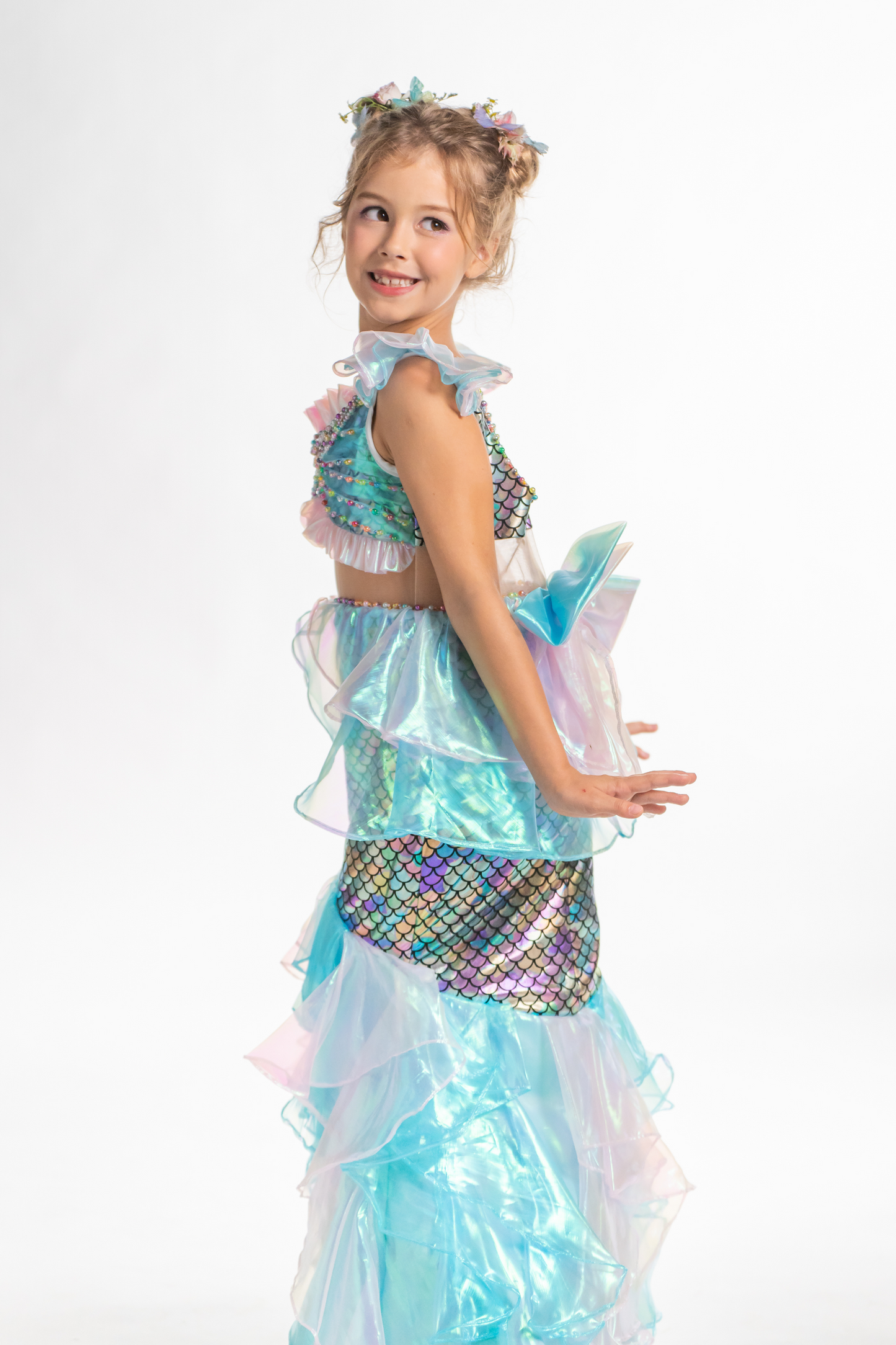 Blue Iridescent Mermaid  Dress ~ Princess Ariel ~