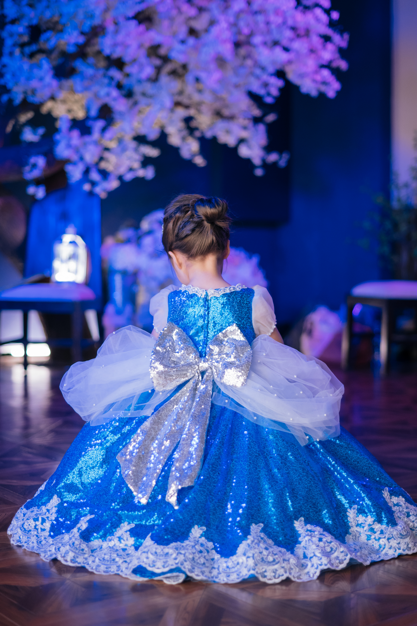 Cinderella Blue Sequin Gown