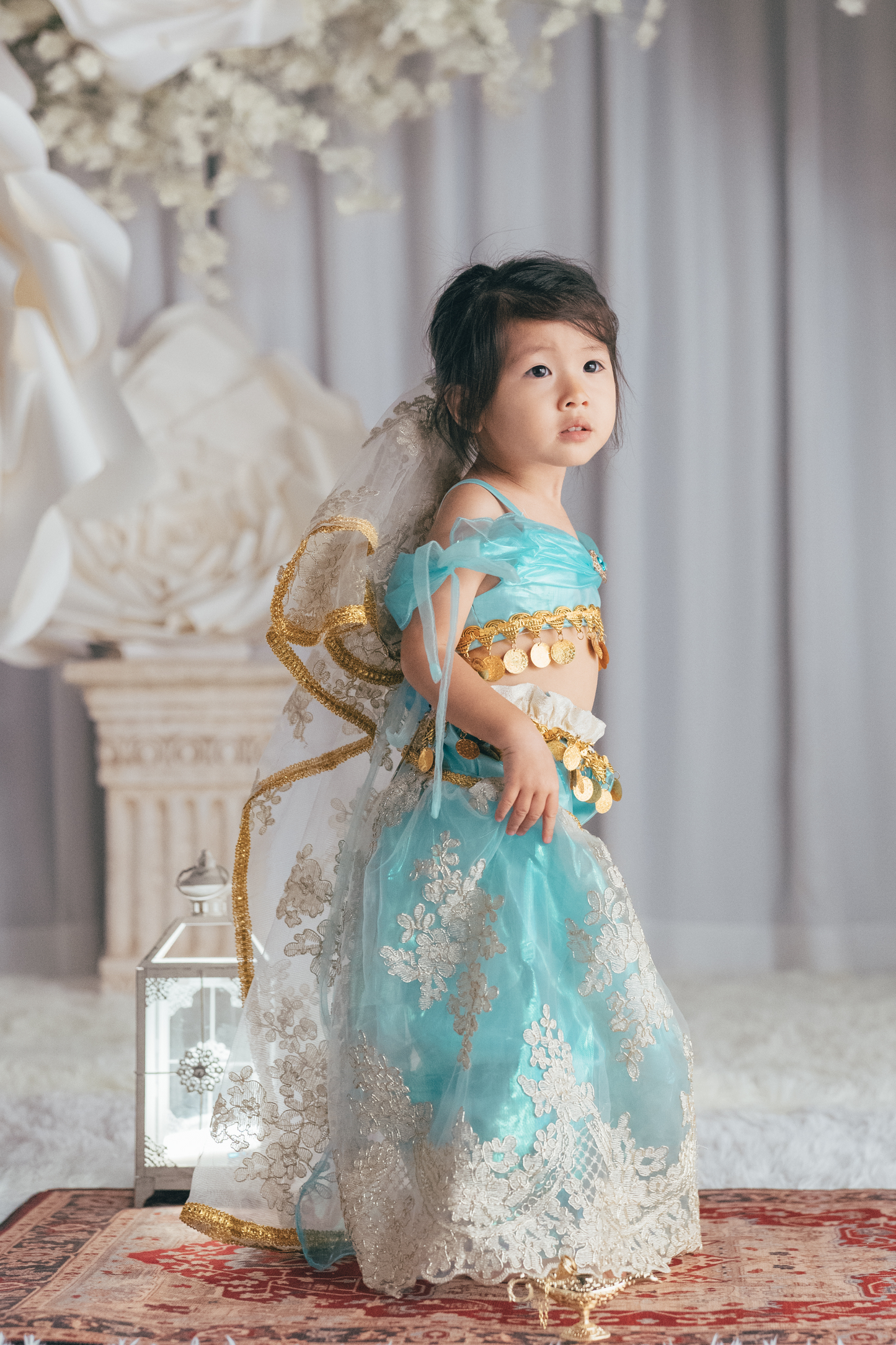 Princess Jasmine Top, Trousers & Veil Set