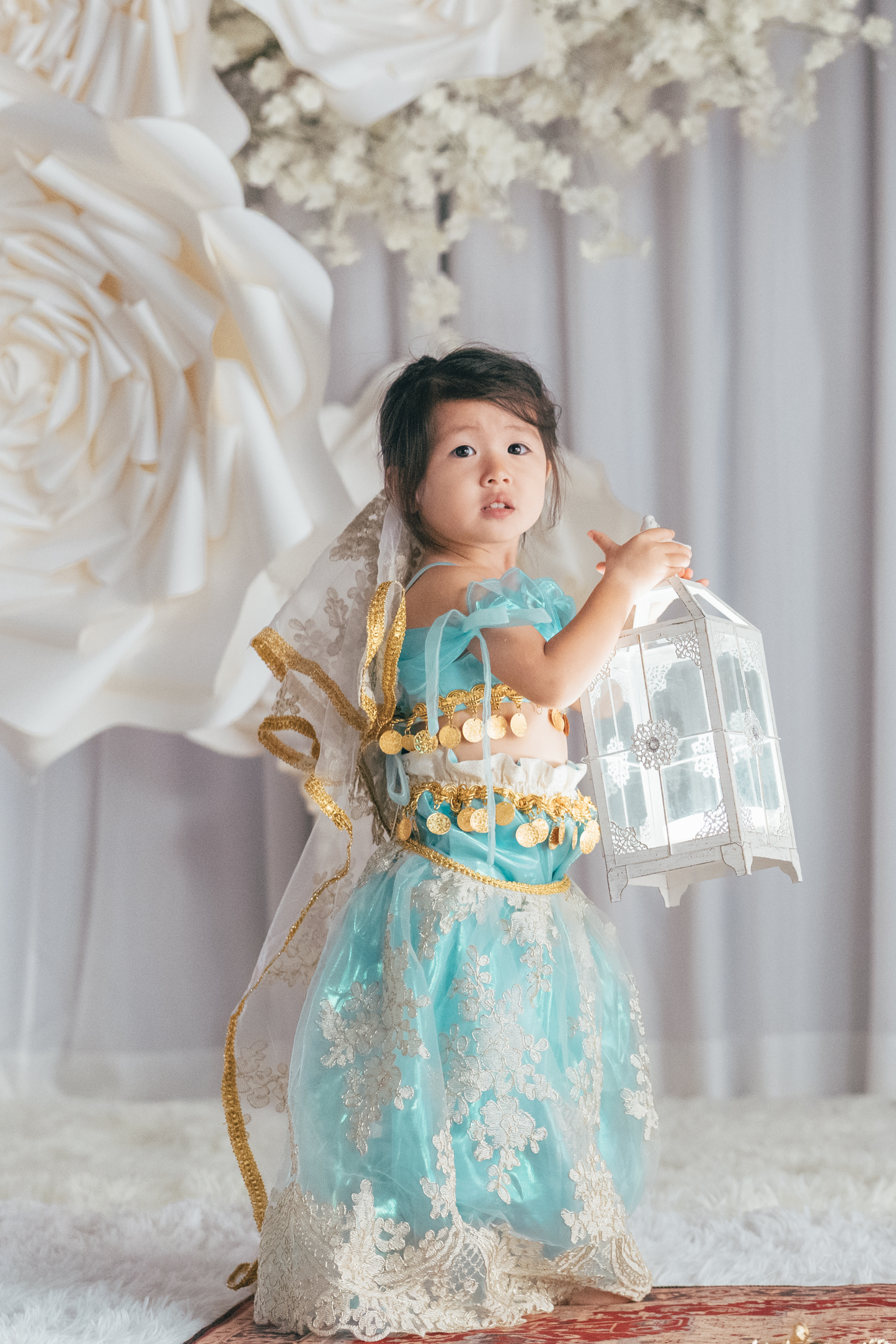 Princess Jasmine Top, Trousers & Veil Set