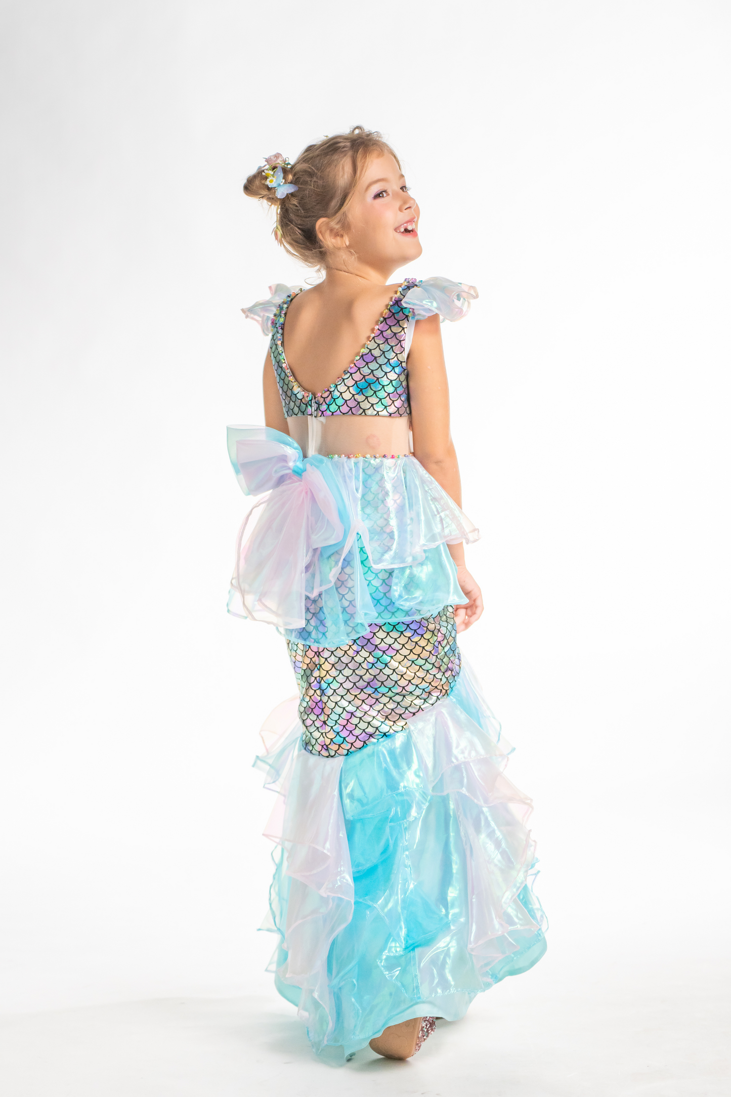 Blue Iridescent Mermaid  Dress ~ Princess Ariel ~
